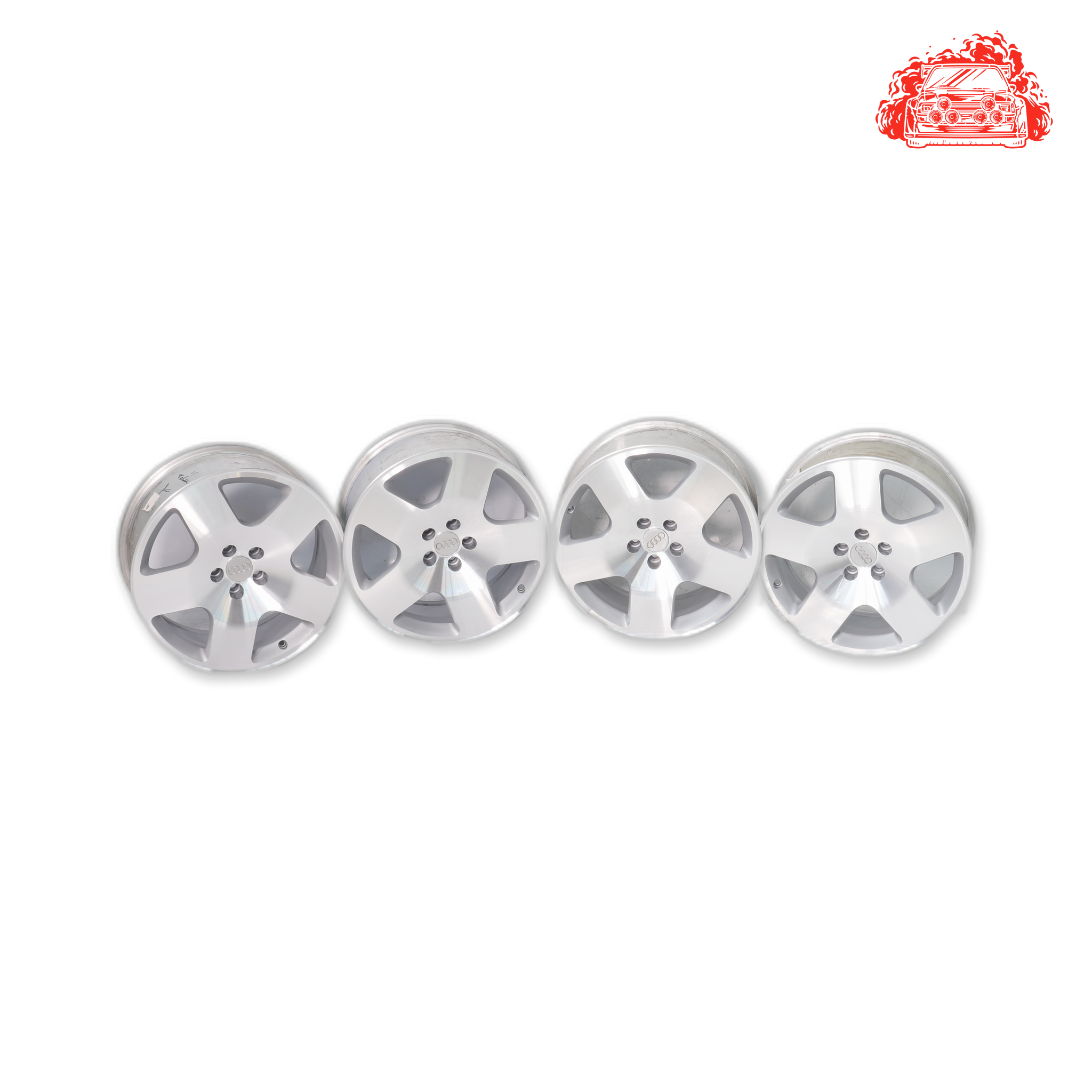 Used Audi TT 1.8 TURBO Rim Set 5 Stud 100 Pcd 17 Inch - OEM Part 8N0601025H