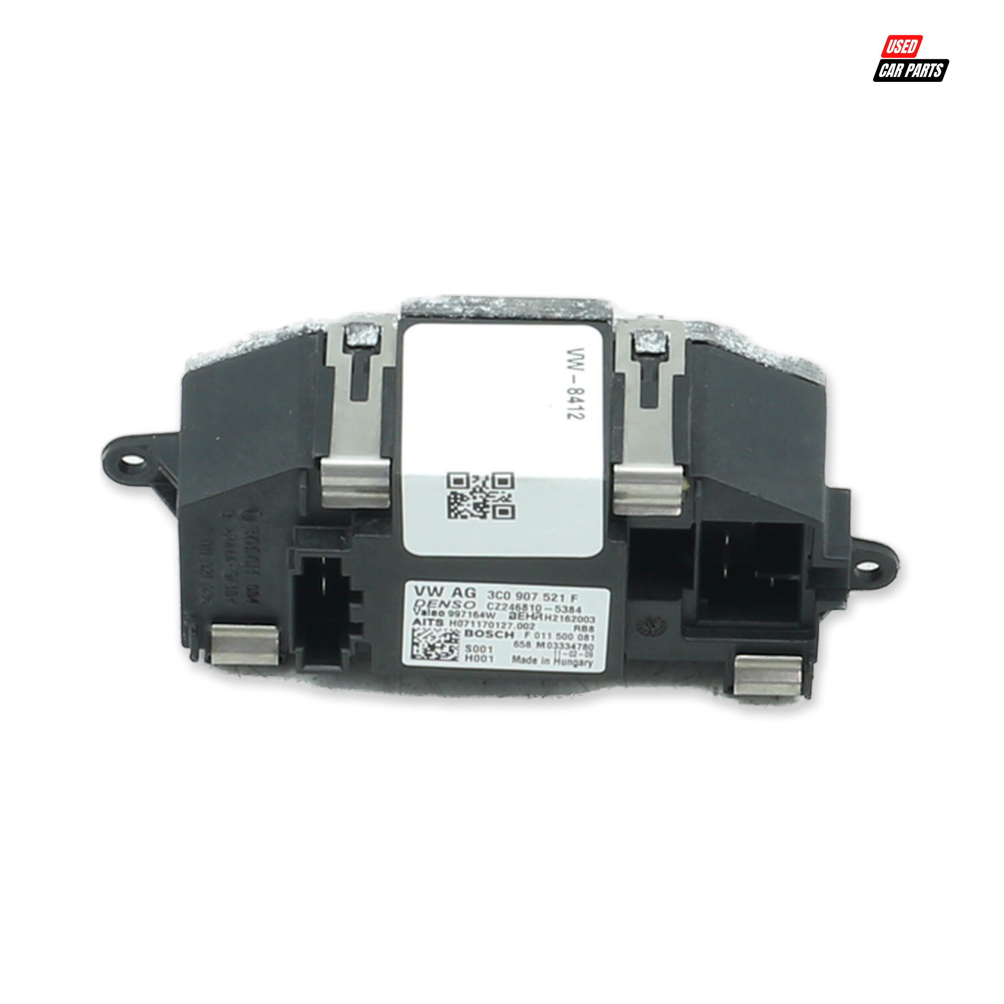 Used Blower Motor Resistor (Part Number 3C0907521F) for 2009 Volkswagen Polo Mk5 Hatchback TDI