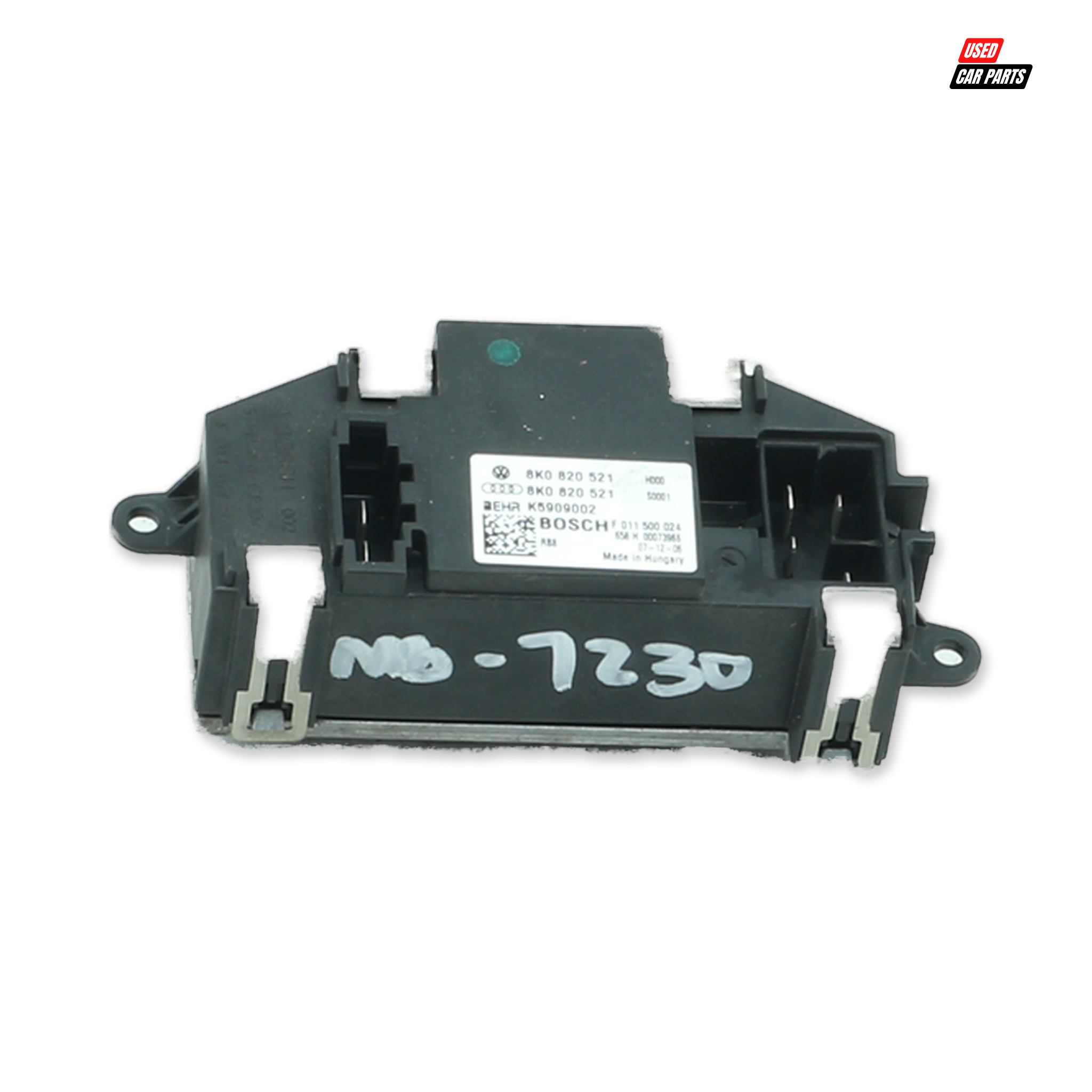 Used Blower Motor Resistor (Part Number 8K0820521) for 2011 MERCEDES-BENZ B180