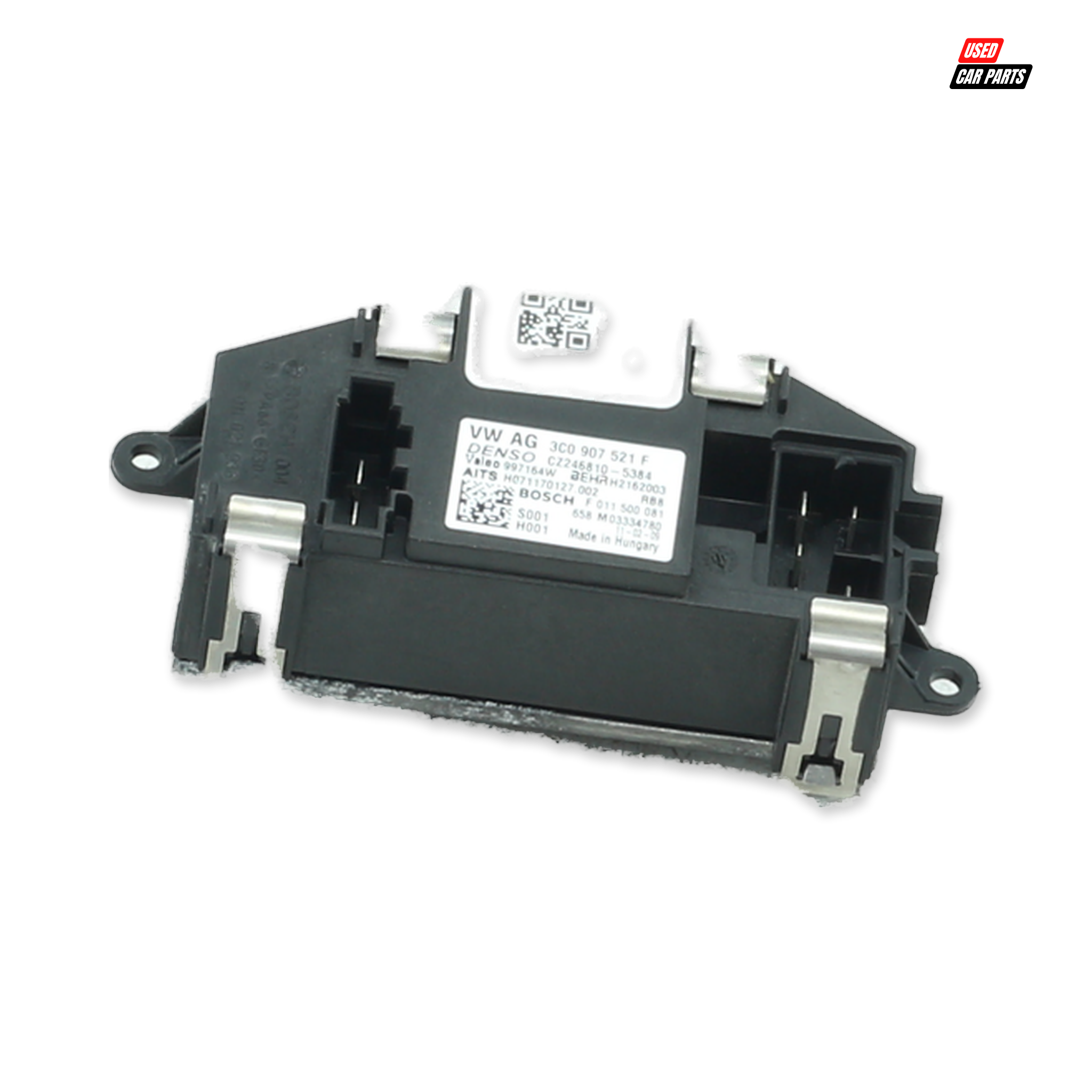 Used Blower Motor Resistor (Part Number 3C0907521F) for 2009 Volkswagen Polo Mk5 Hatchback TDI