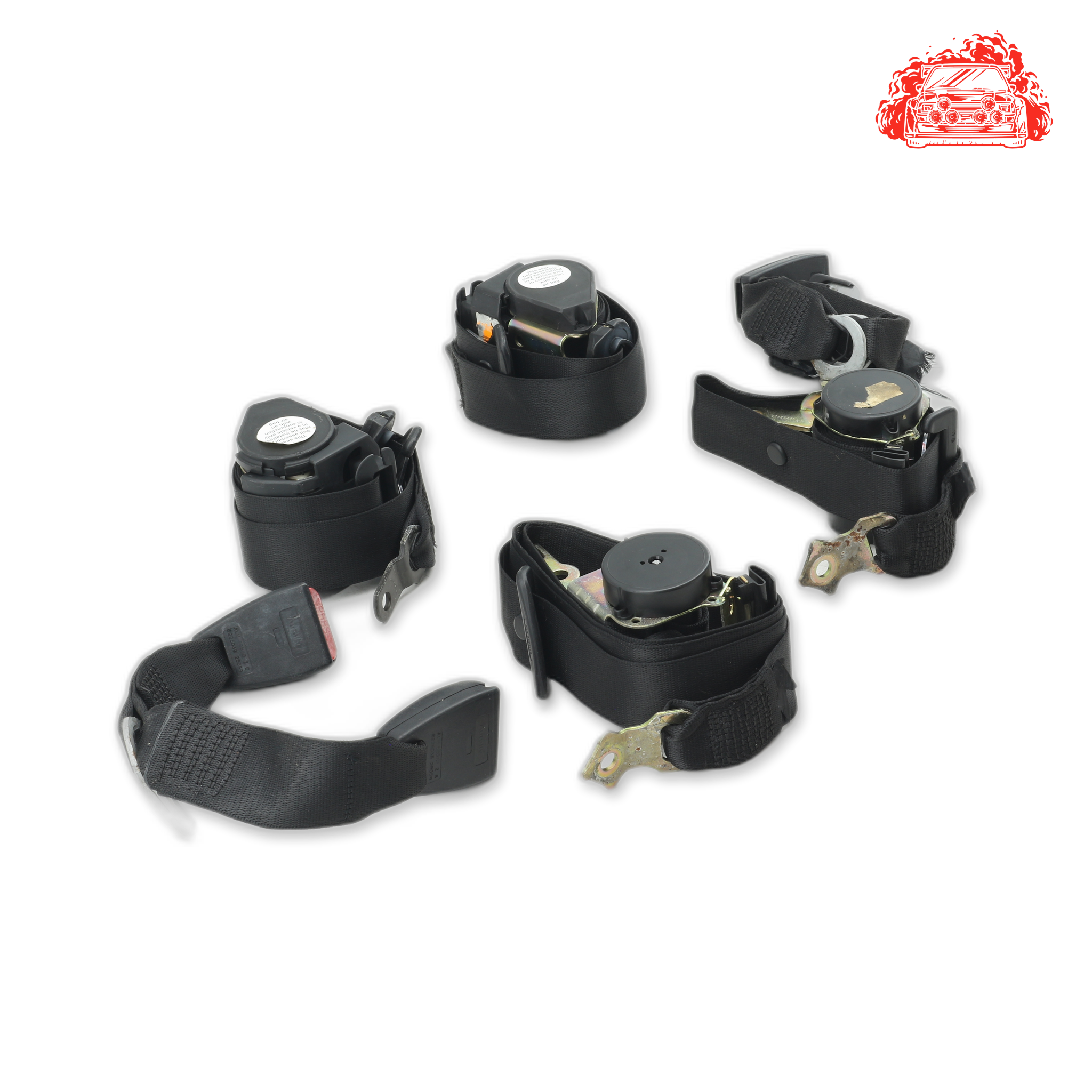 Used BMW 320i A/T (E46) Front & Rear Seat Belt Set - OEM 566244501