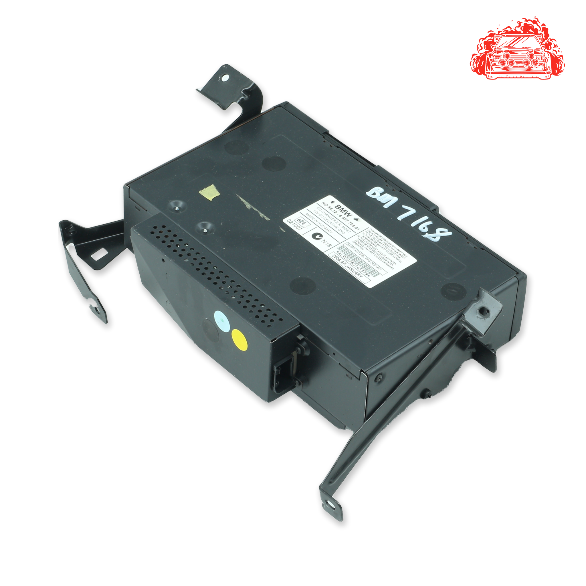 Used BMW 320i A/T (E90) CD Shuttle Changer - OEM Part 65.12-6977759-01