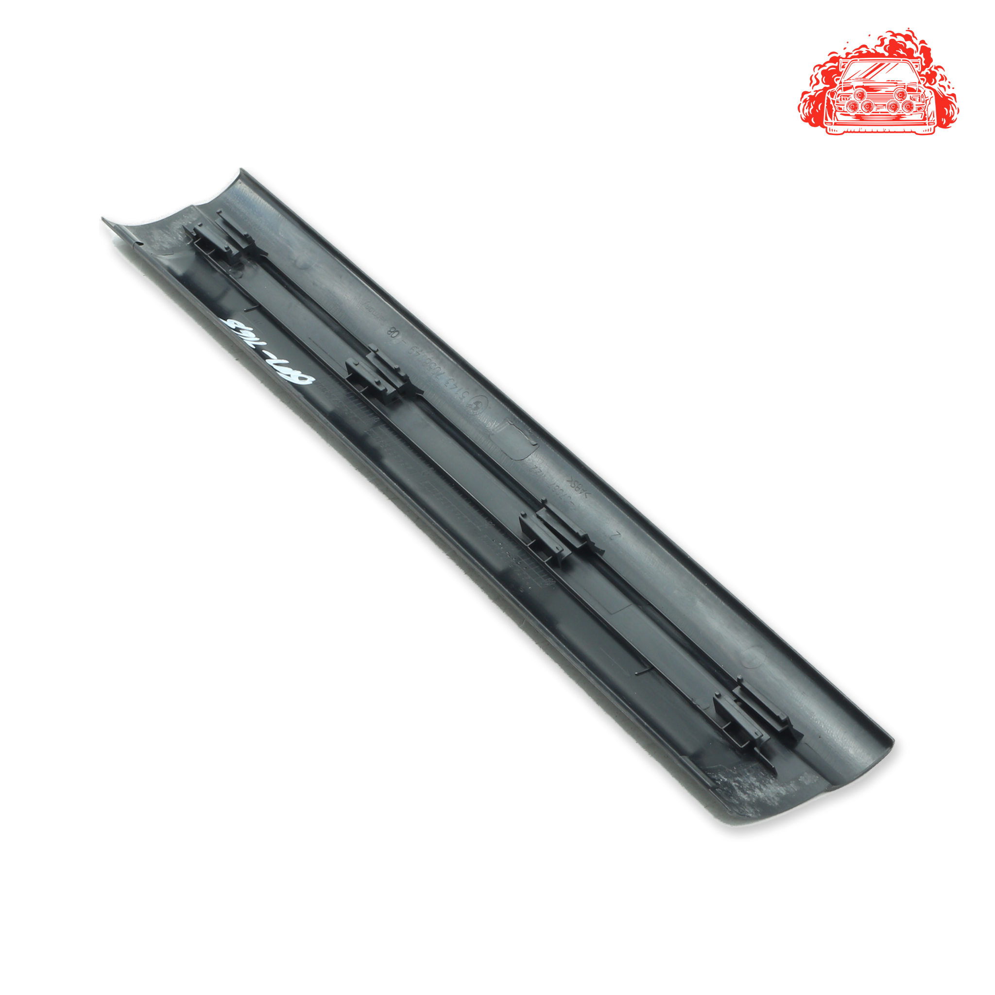 Used BMW 320i A/T (E90) Driver Side Front Sill Trim Strip Cover - OEM Part 51437058149