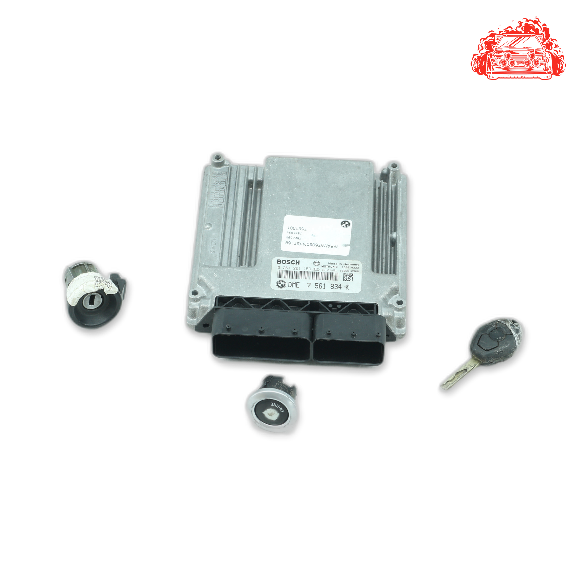 BMW 320i A/T (E90) ECU + Ignition + Keys + Barrels