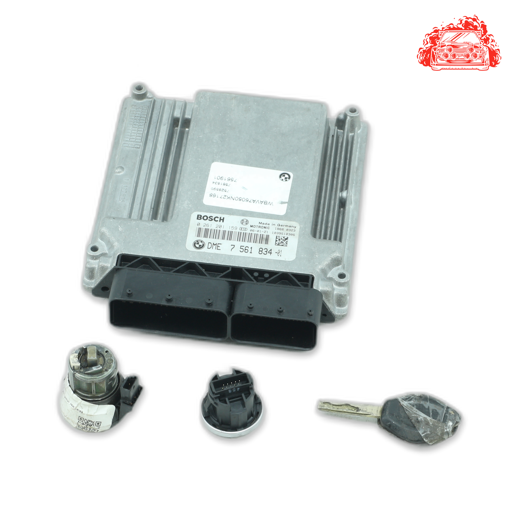 BMW 320i A/T (E90) ECU + Ignition + Keys + Barrels