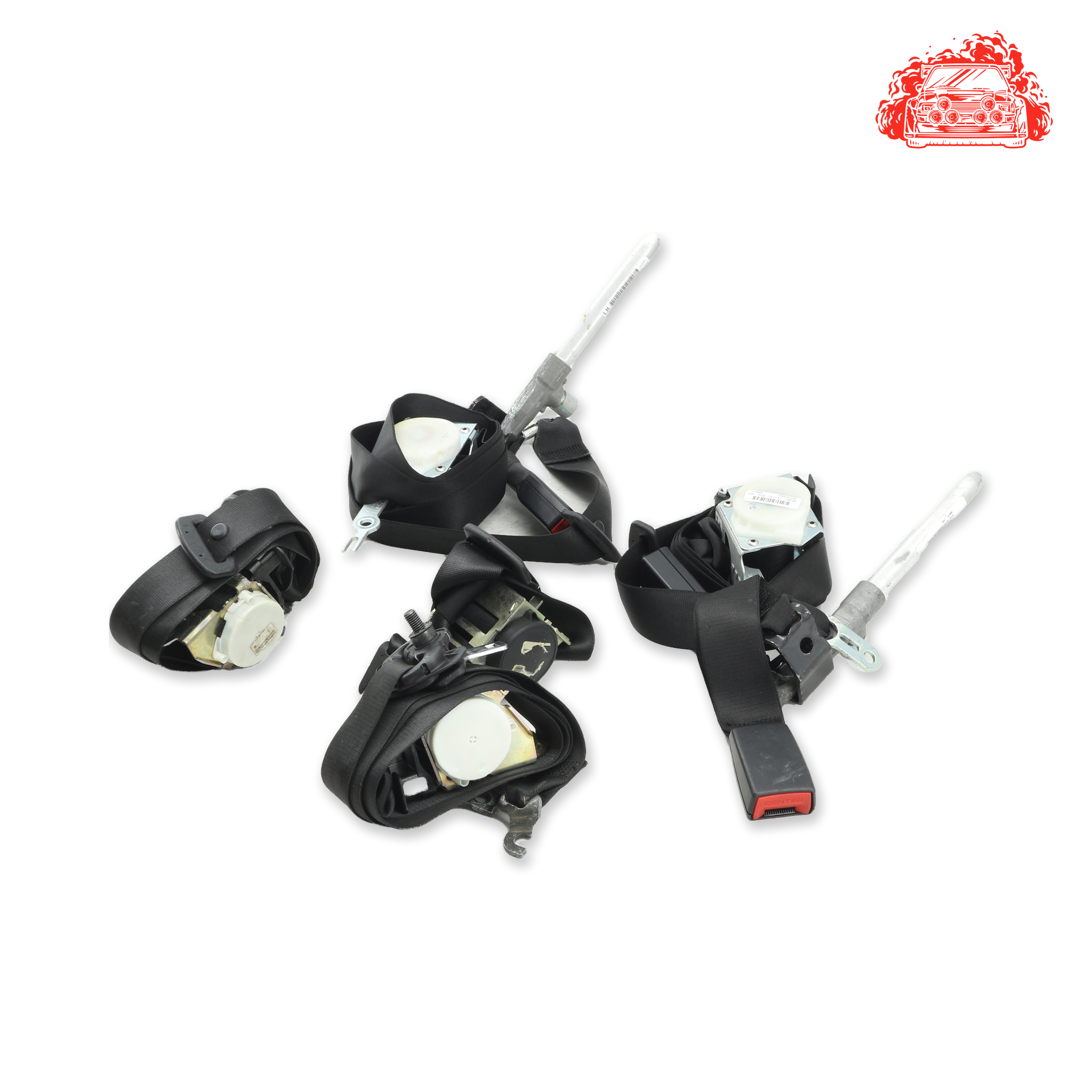 Used BMW 320i A/T (E90) Front/Rear Seat Belt Set - OEM Part S969753641