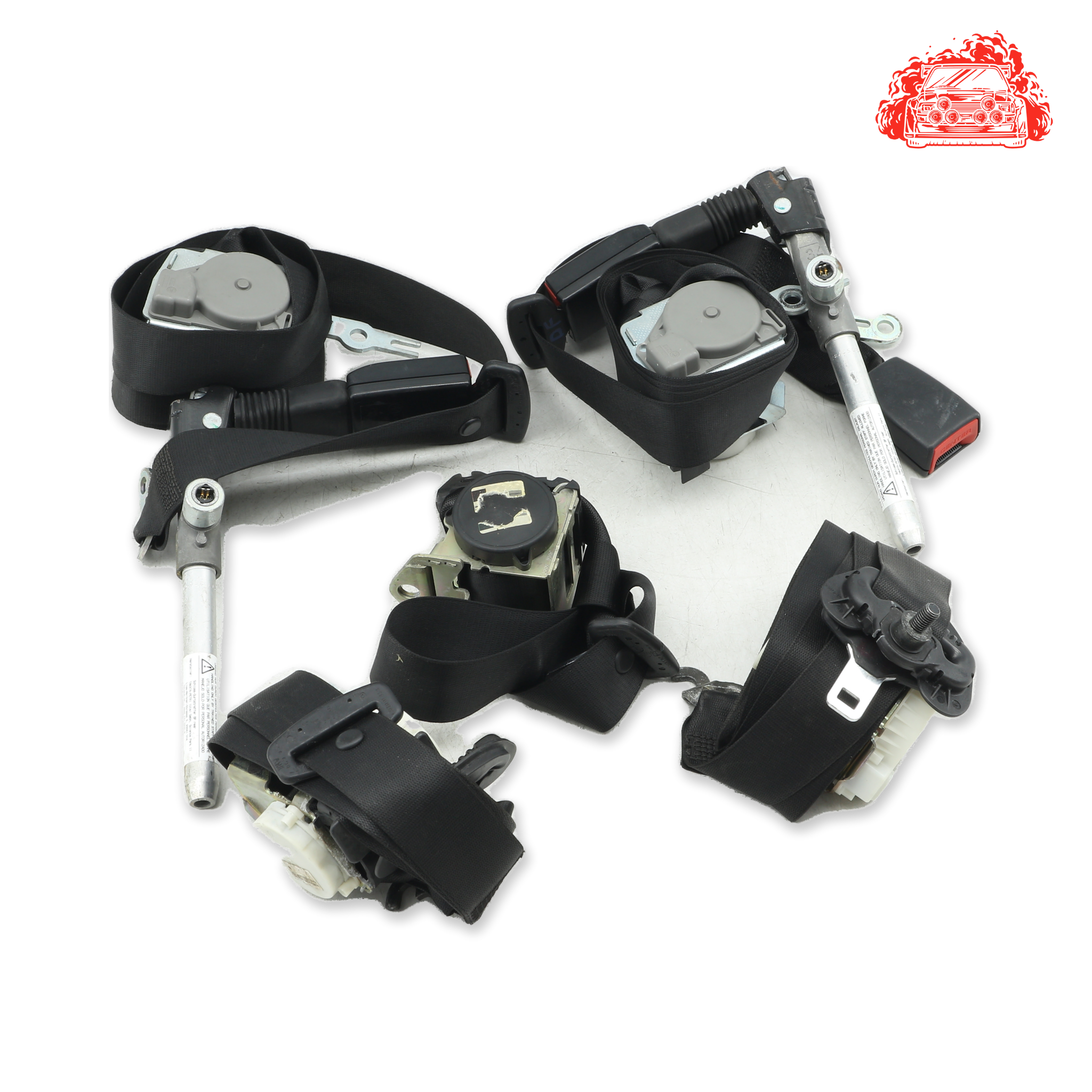 Used BMW 320i A/T (E90) Front/Rear Seat Belt Set - OEM Part S969753641