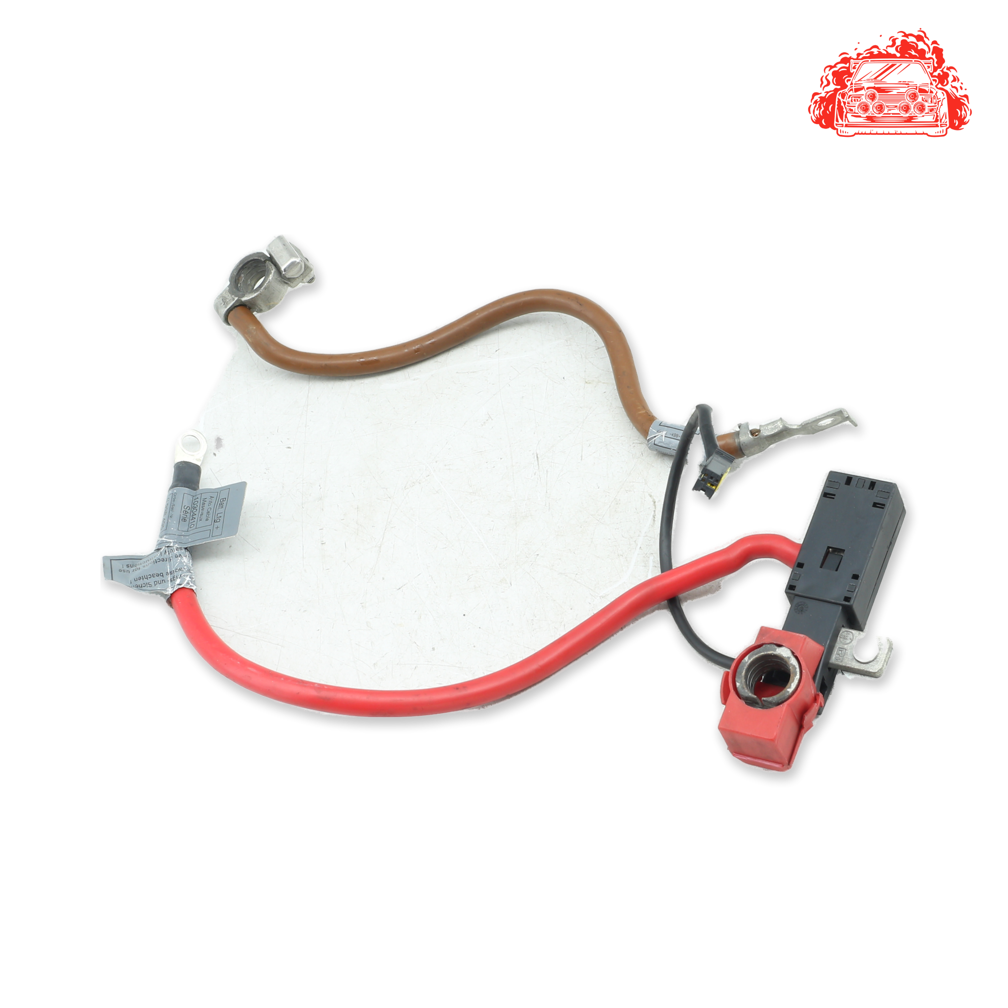 Used BMW 320i A/T (E90) Positive/Negative Battery Cable - OEM Part 6938495,6938493-02