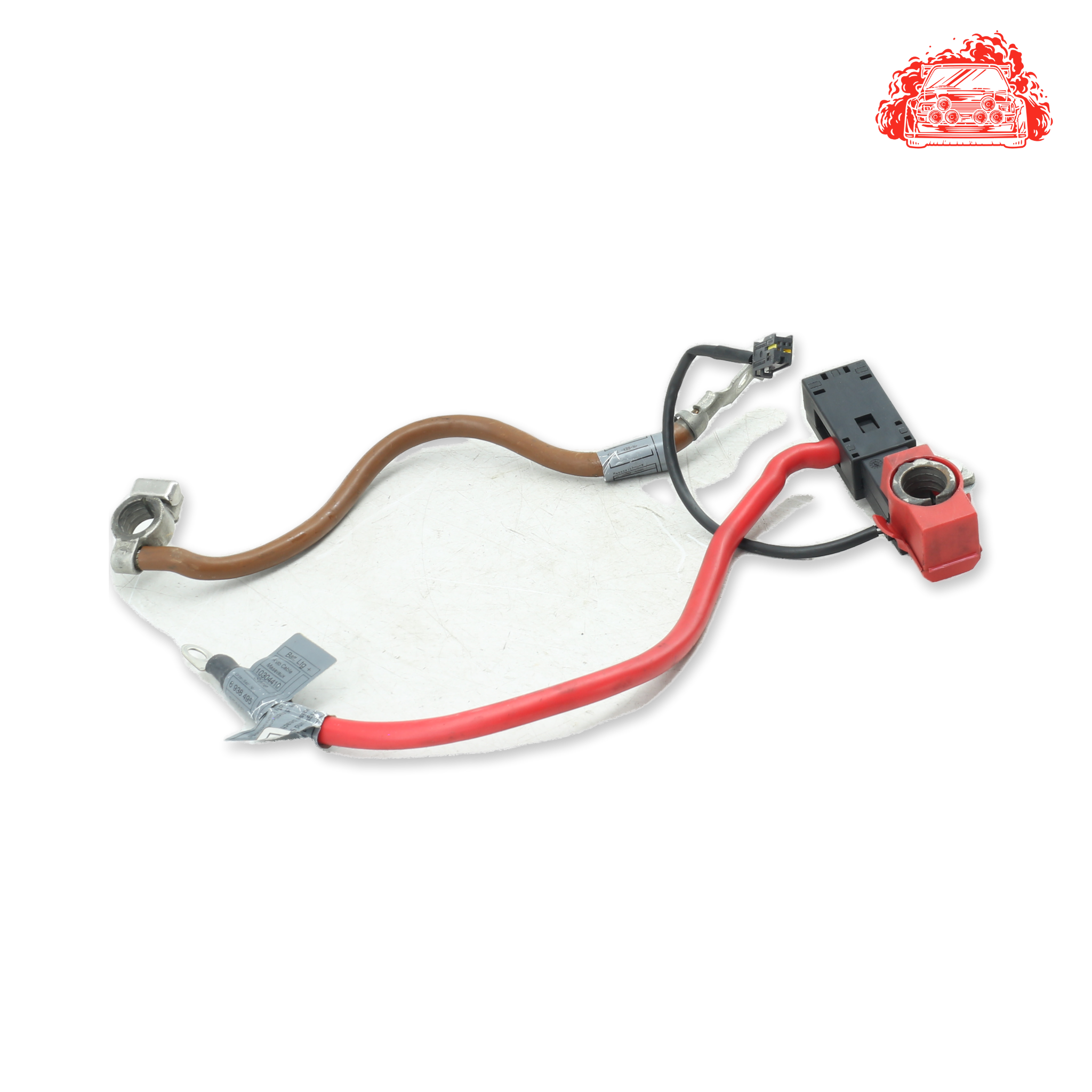Used BMW 320i A/T (E90) Positive/Negative Battery Cable - OEM Part 6938495,6938493-02