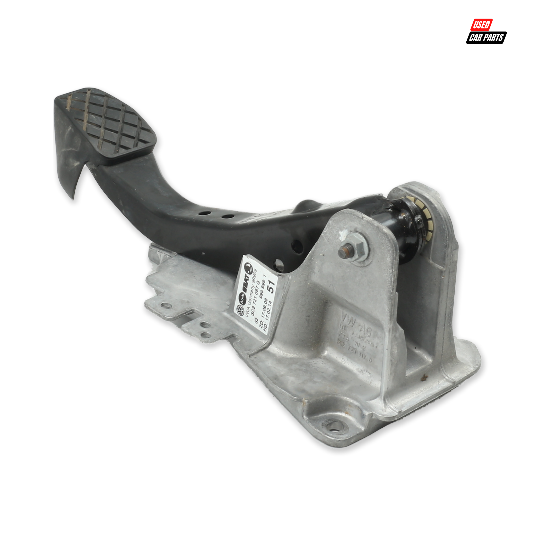 Used Brake Pedal (Part Number 1K2721117G) for 2014 Volkswagen 1.4 TDI