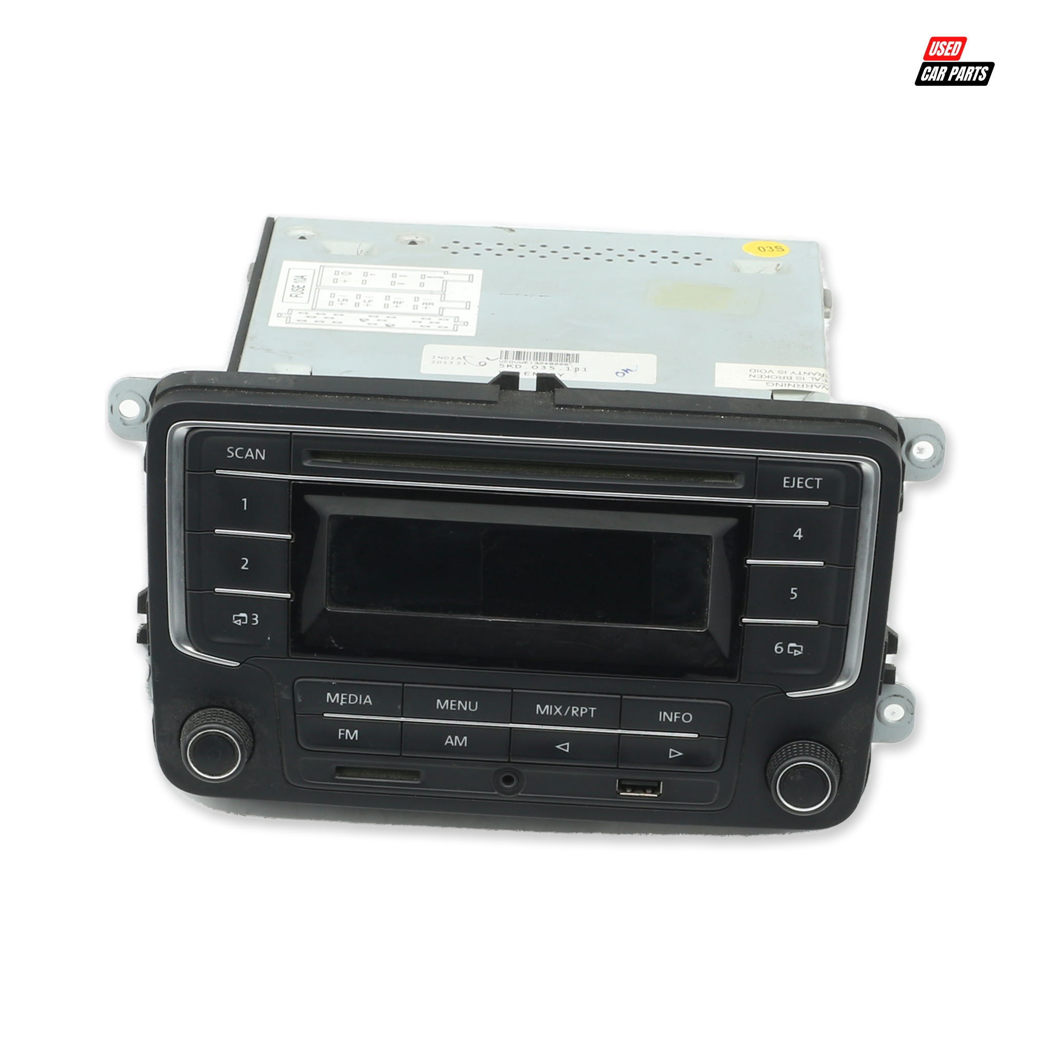 Used OEM Car Radio (Part Number 5KD035181) for 2013 Volkswagen 1.6 TDI Comfortline