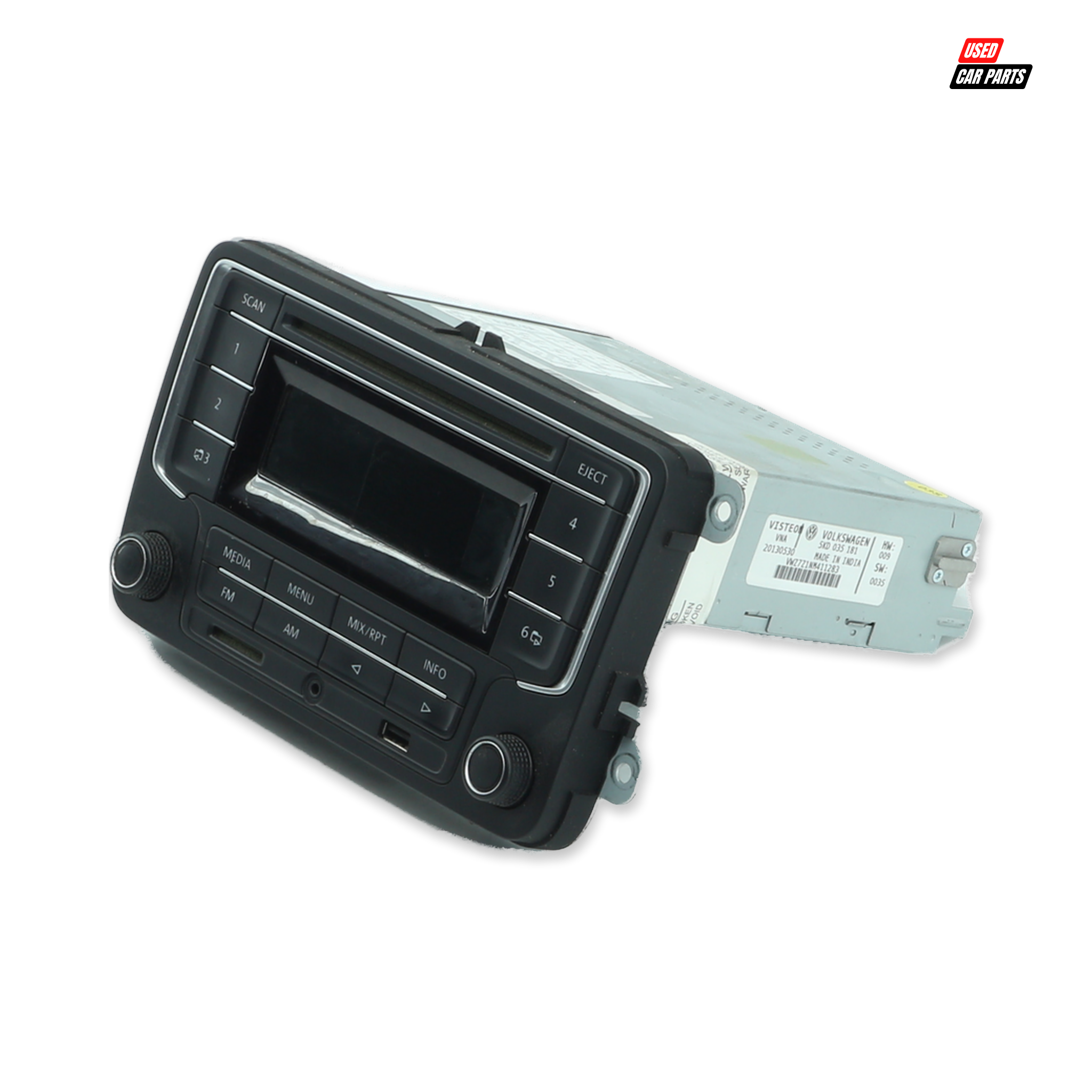 Used OEM Car Radio (Part Number 5KD035181) for 2013 Volkswagen 1.6 TDI Comfortline
