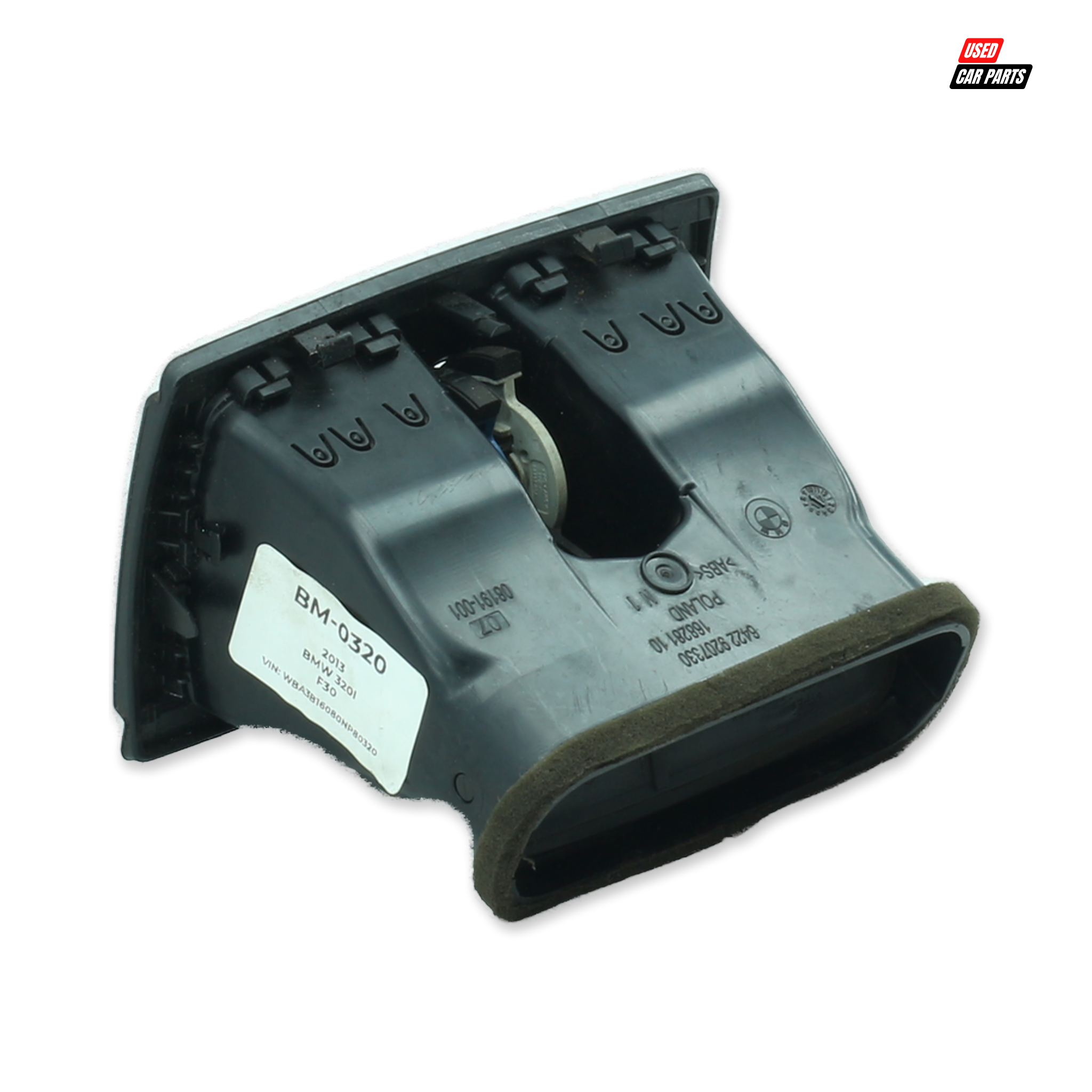 Used BMW 320i 2013 Dashboard Air Vent (Part Number 64229207330)