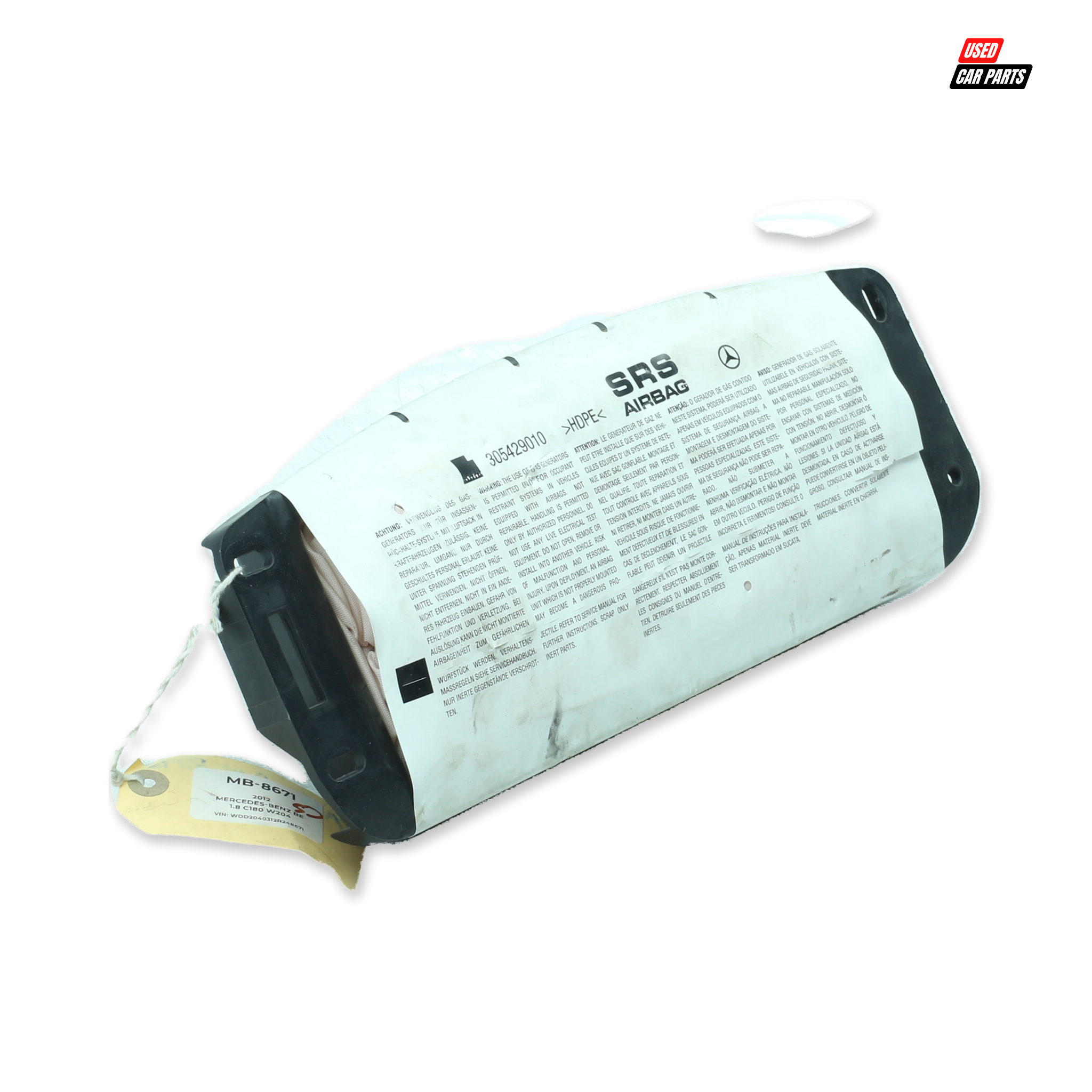 Used Dashboard Airbag (Part Number 305429010) for 2012 MERCEDES-BENZ C180