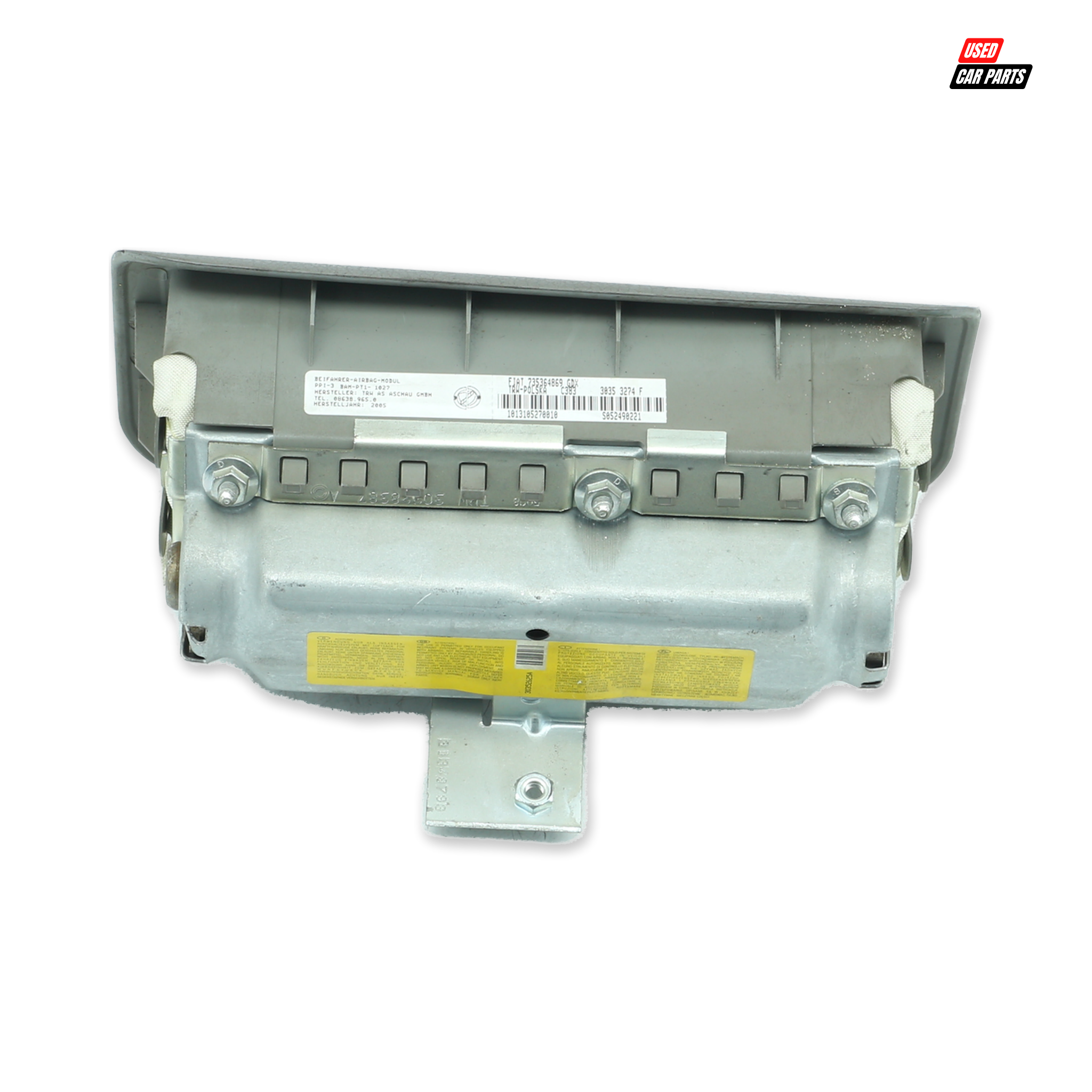 Used Dashboard Airbag Part Number 735364869GDX for 2008 FIAT PANDA 1.2 DYNAMIC