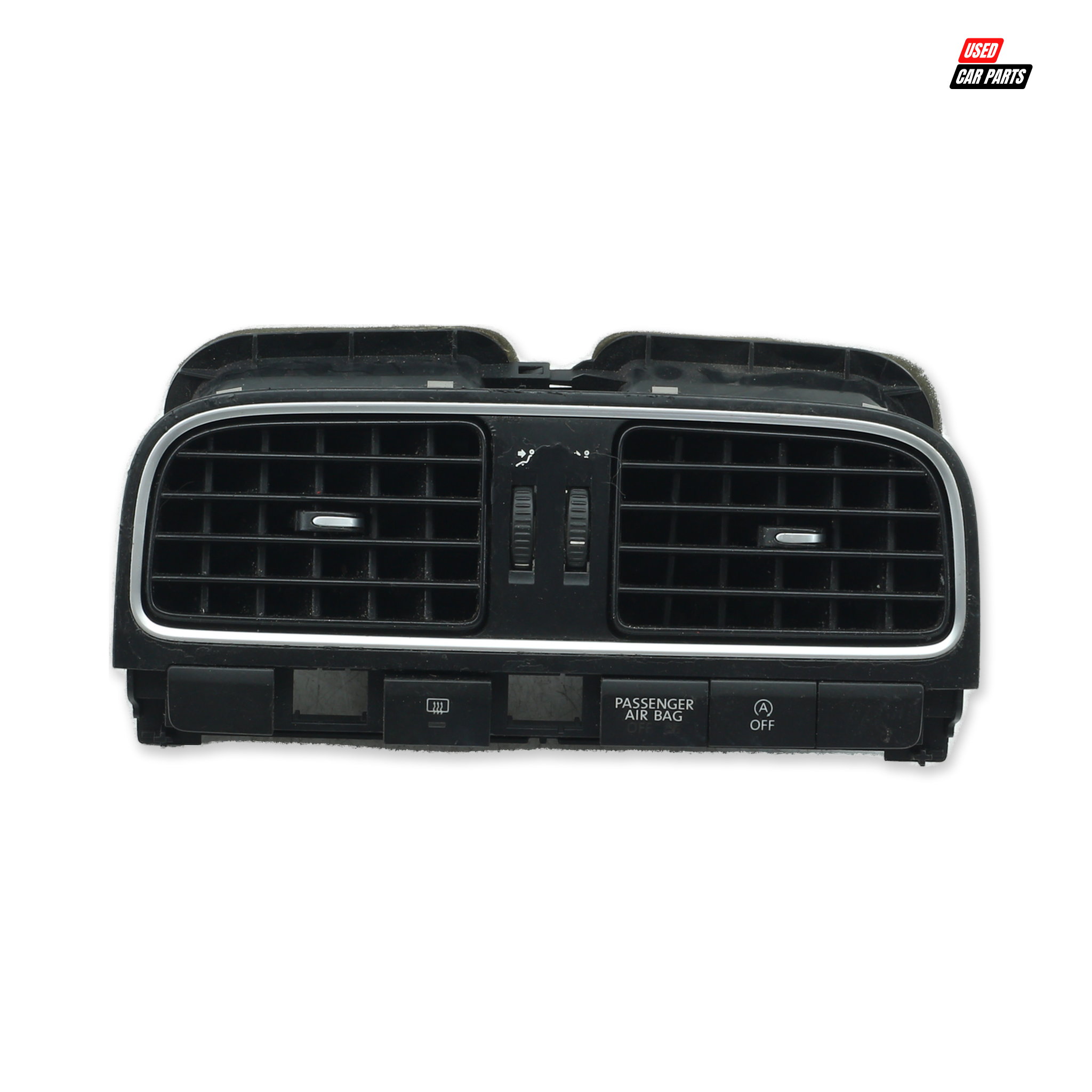 Used Dashboard Center Vent Switches (Part Number 6RF819728A) for 2009 Volkswagen Polo Mk5 Hatchback TDI