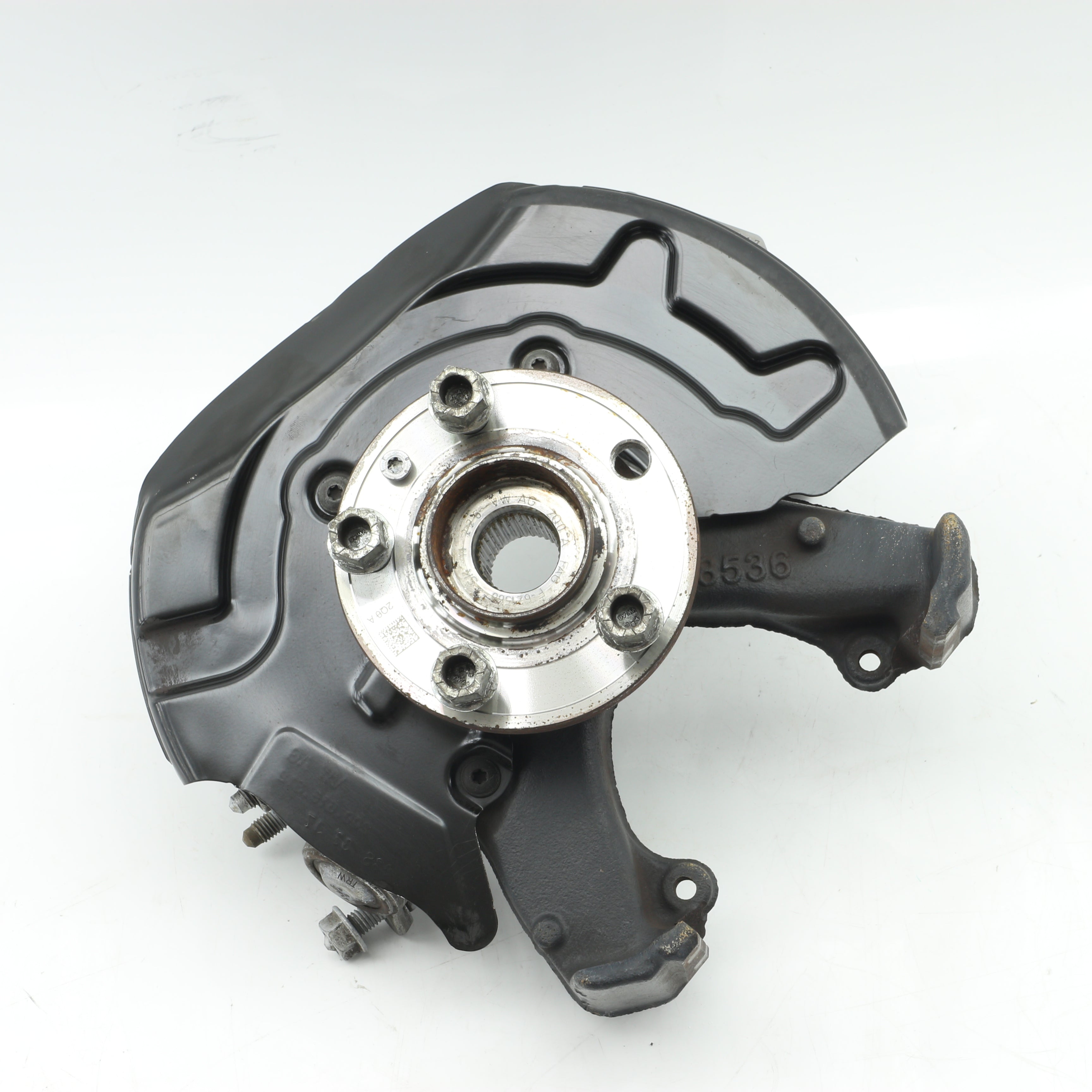 Used VOLKSWAGEN POLO 1.2 TRENDLINE DSG Driver Side Front Knuckle and Hub - OEM Part 2Q0407256H