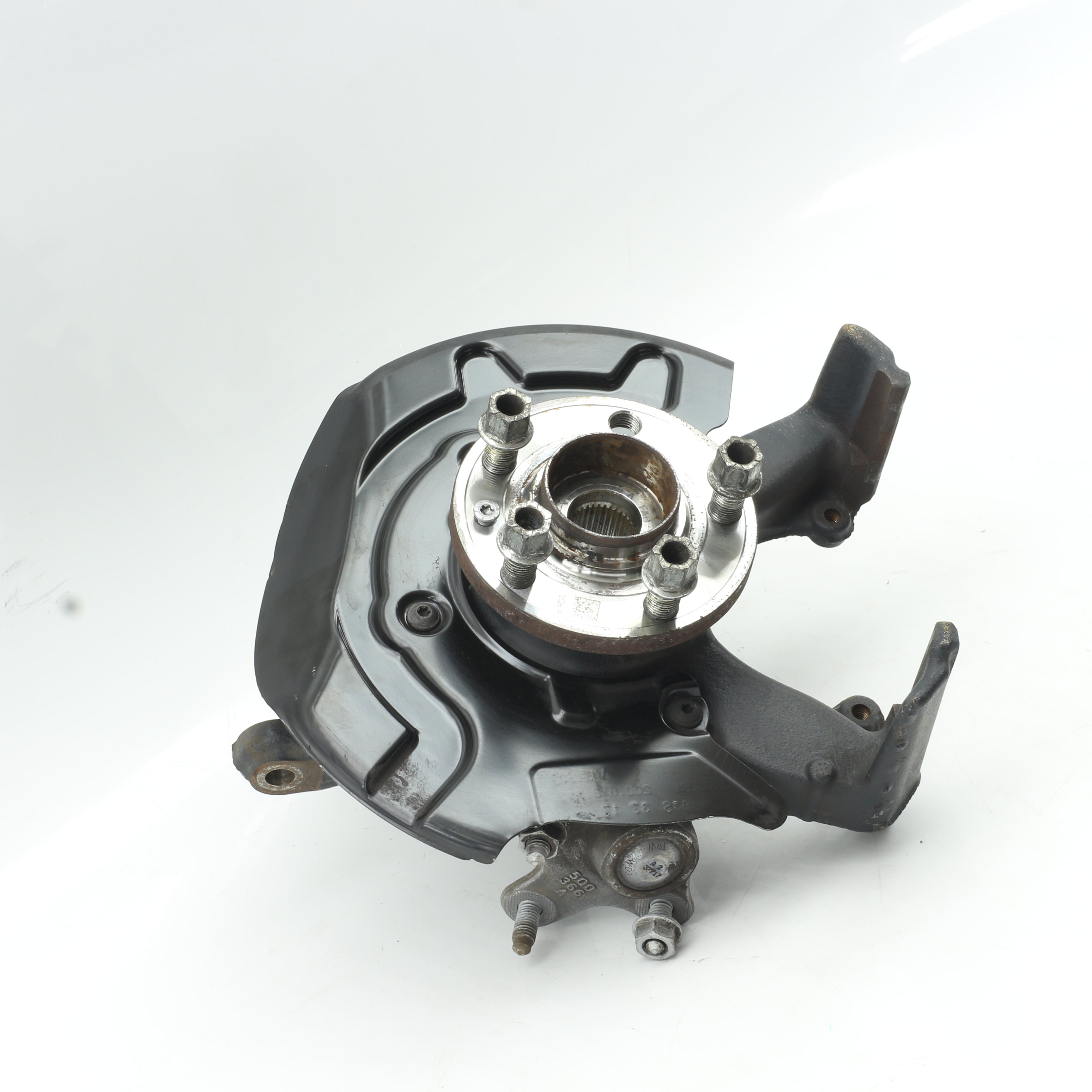 Used VOLKSWAGEN POLO 1.2 TRENDLINE DSG Driver Side Front Knuckle and Hub - OEM Part 2Q0407256H