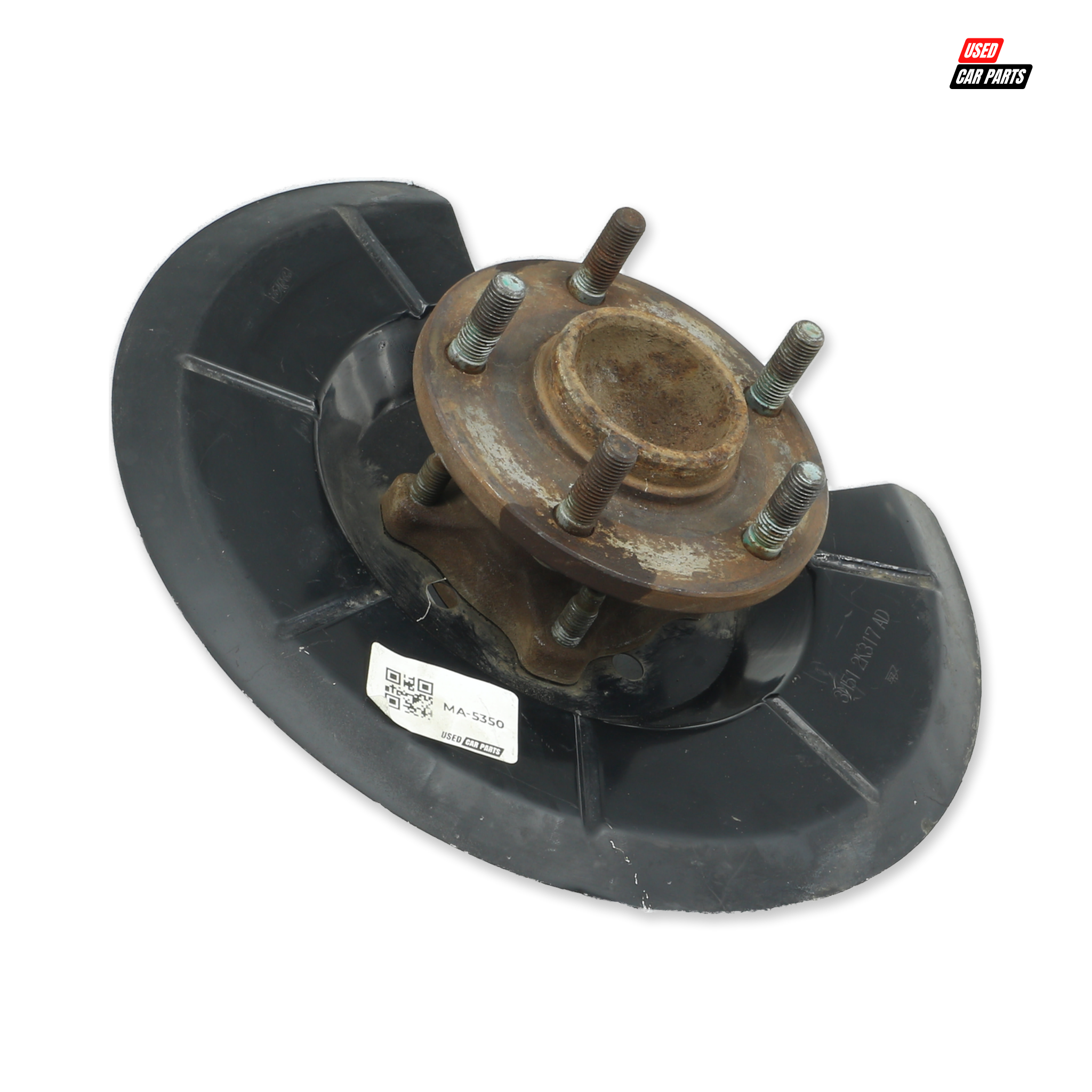 Used Drivers Rear Wheel Hub (Part Number 3N612C299A) for 2008 MAZDA MAZDA3 2.3 MPS Silver