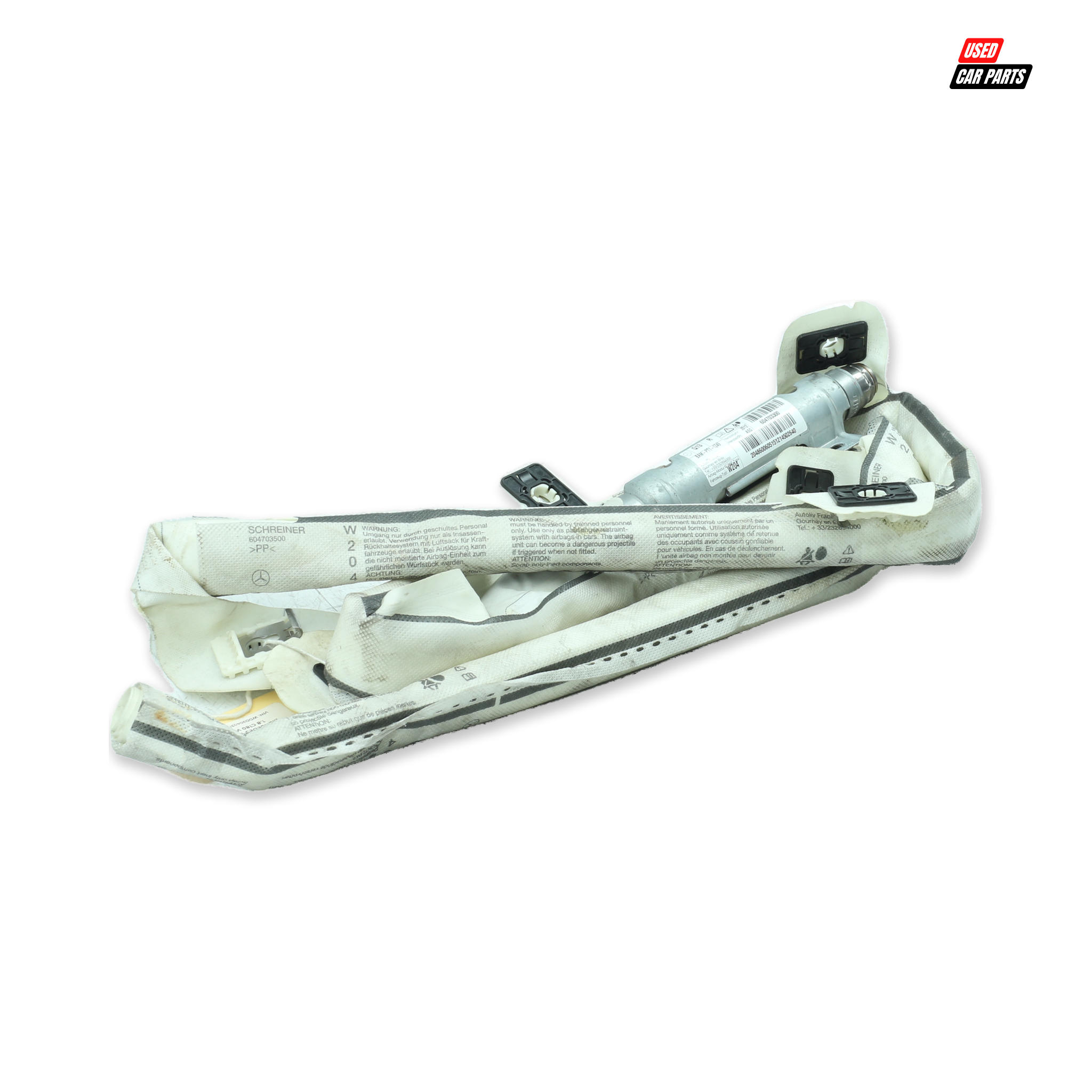 Used Drivers Side Curtain Airbag (Part Number 604703300) for 2012 MERCEDES-BENZ C180