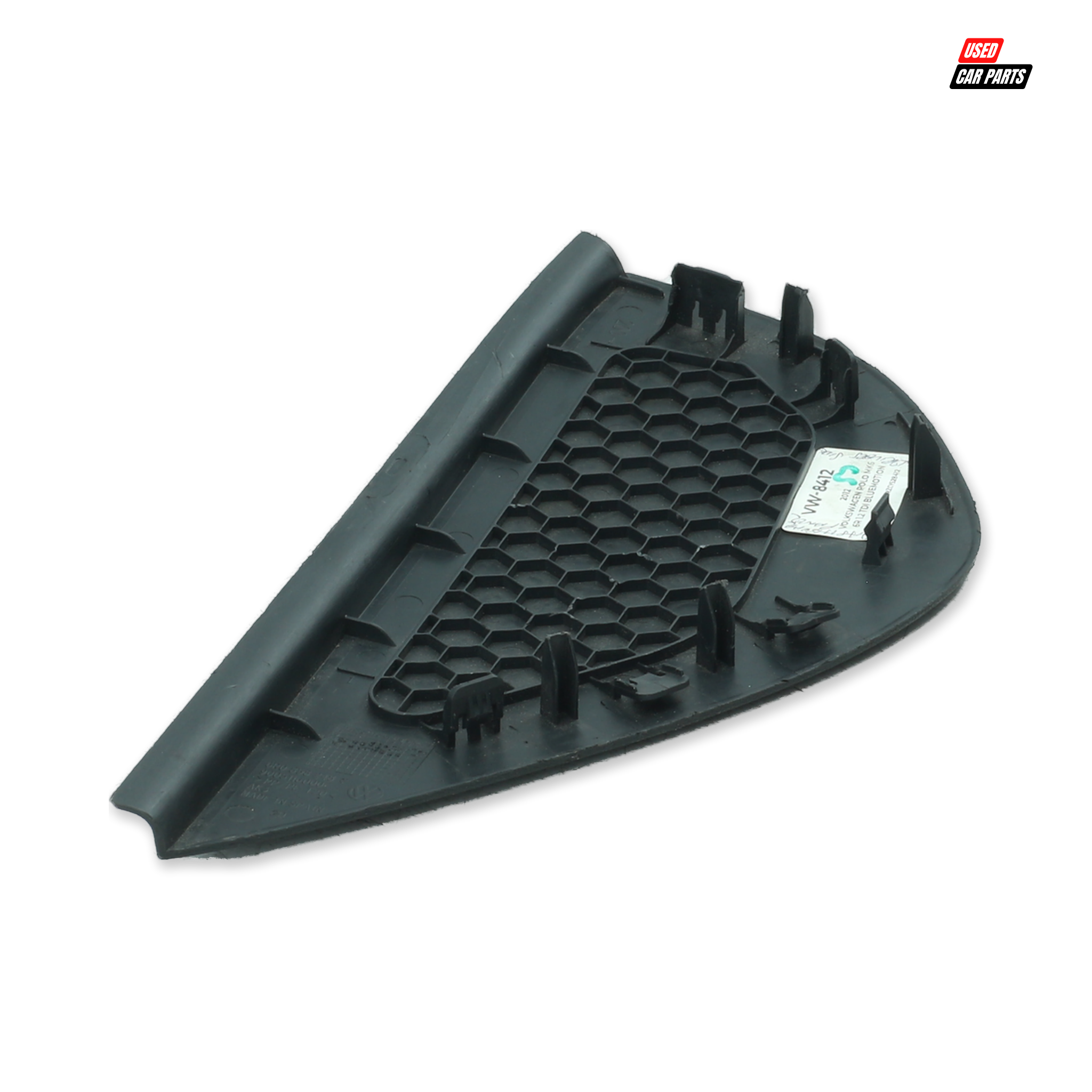 Drivers Side Dashboard Side End Trim - Part Number 6R0858248C for Volkswagen Polo Mk5 Hatchback TDI 2009 (Used)