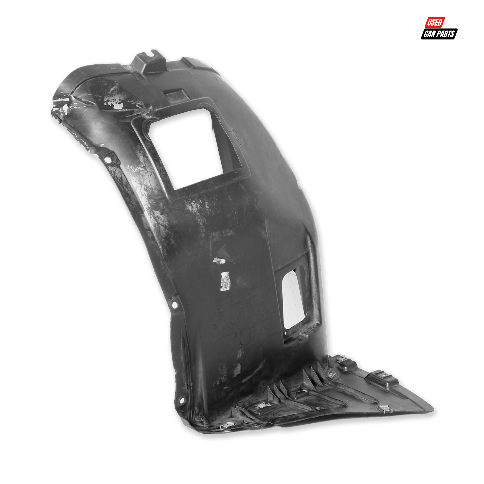 Used BMW A/T (E90) Drivers Side Front Splash Shield (Part Number 51717172500)