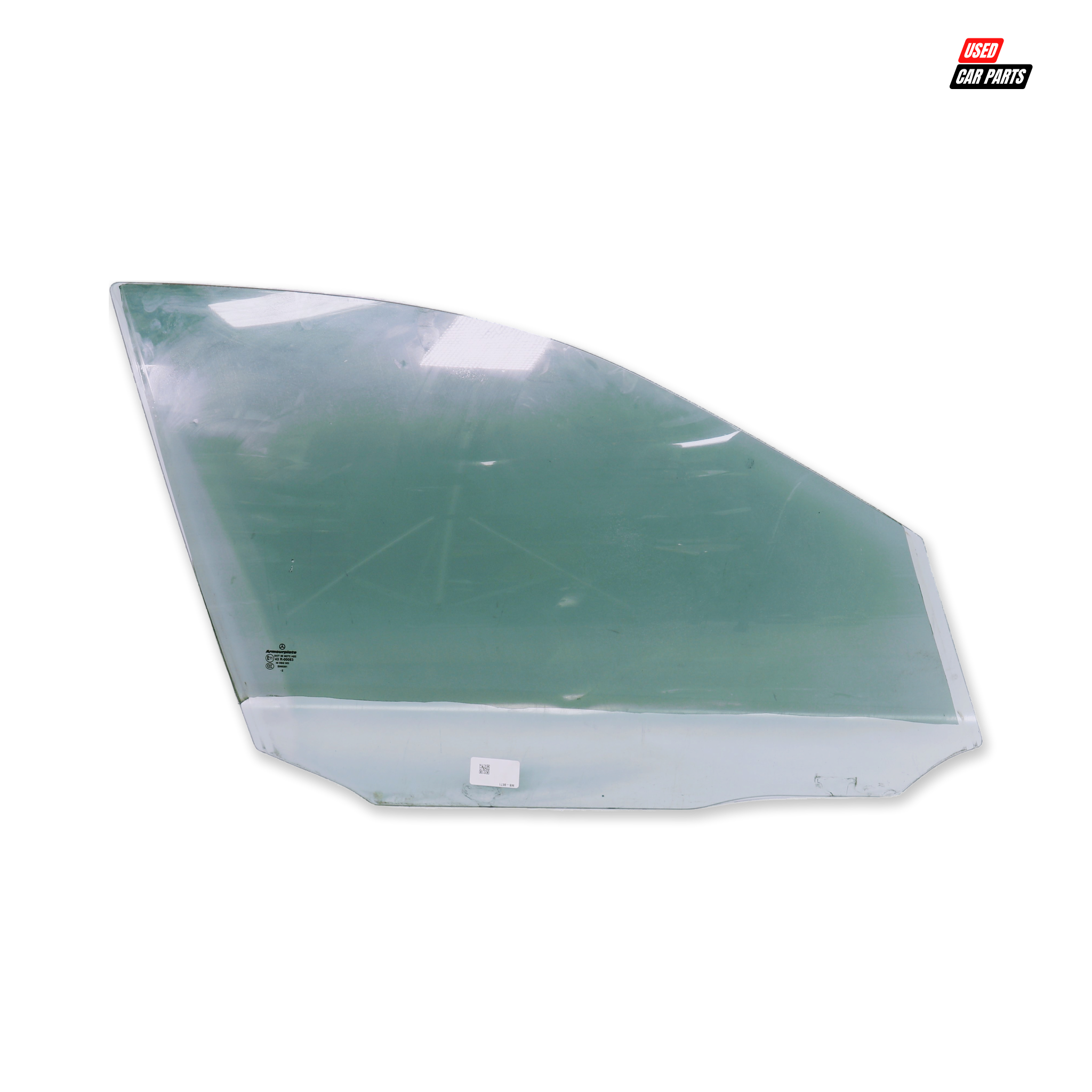Used Driver's Side Front Window (Part Number 43R-00083) for 2012 Mercedes-Benz C180