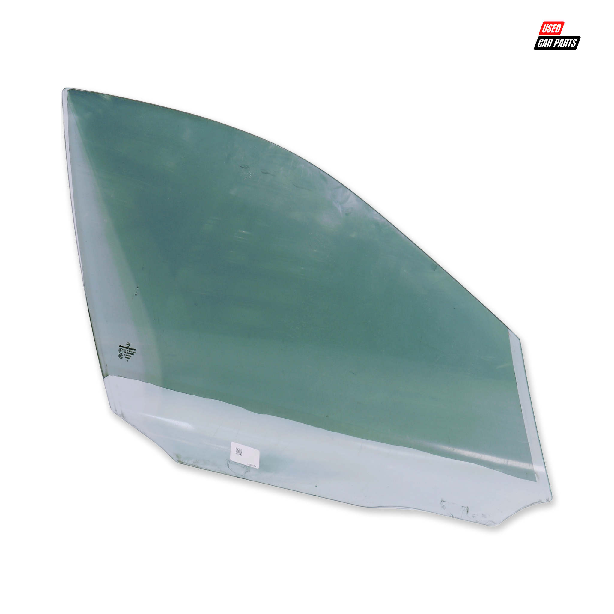 Used Driver's Side Front Window (Part Number 43R-00083) for 2012 Mercedes-Benz C180