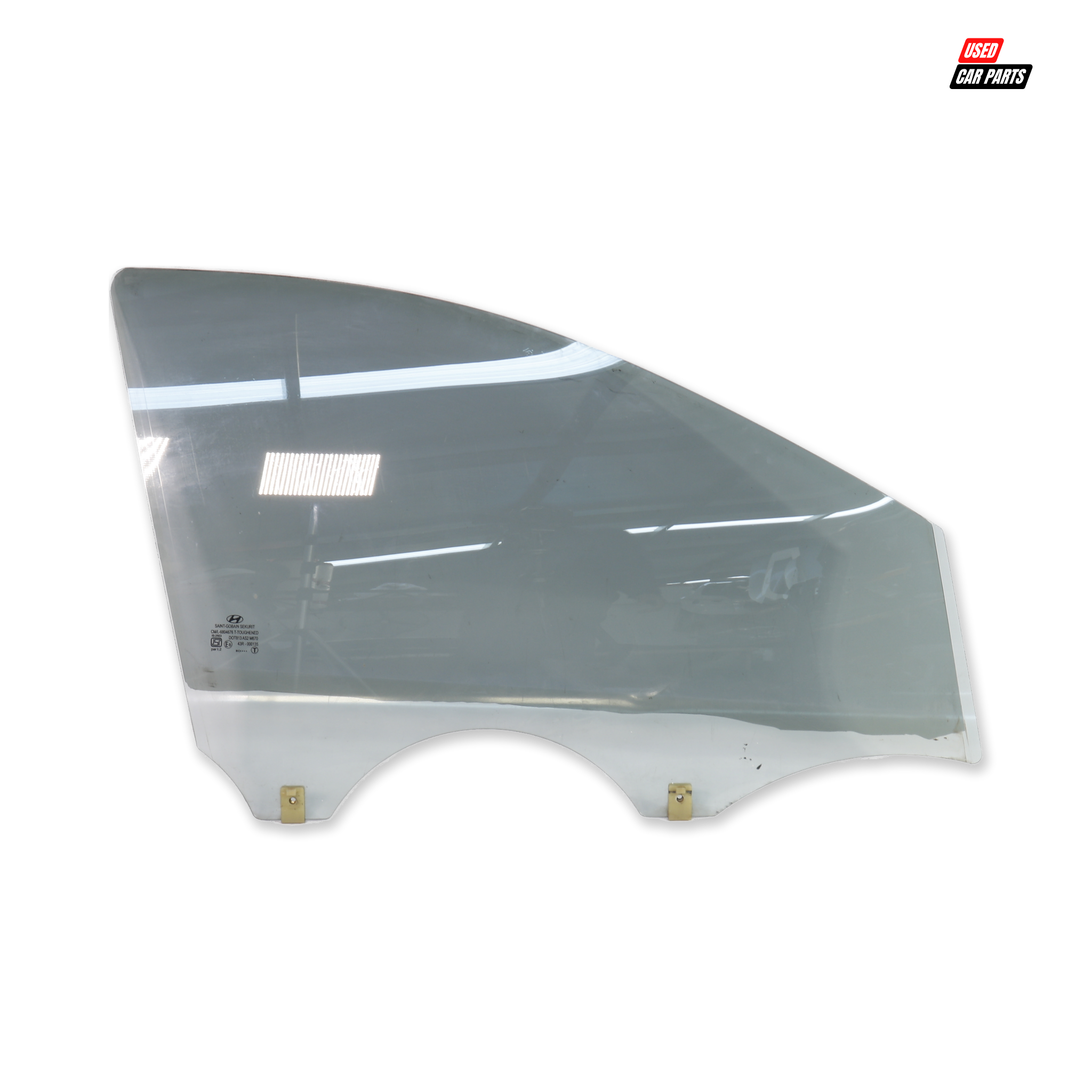Used Drivers Side Front Window (Part Number 43R-000135) for 2013 HYUNDAI i20 1.4D GLIDE