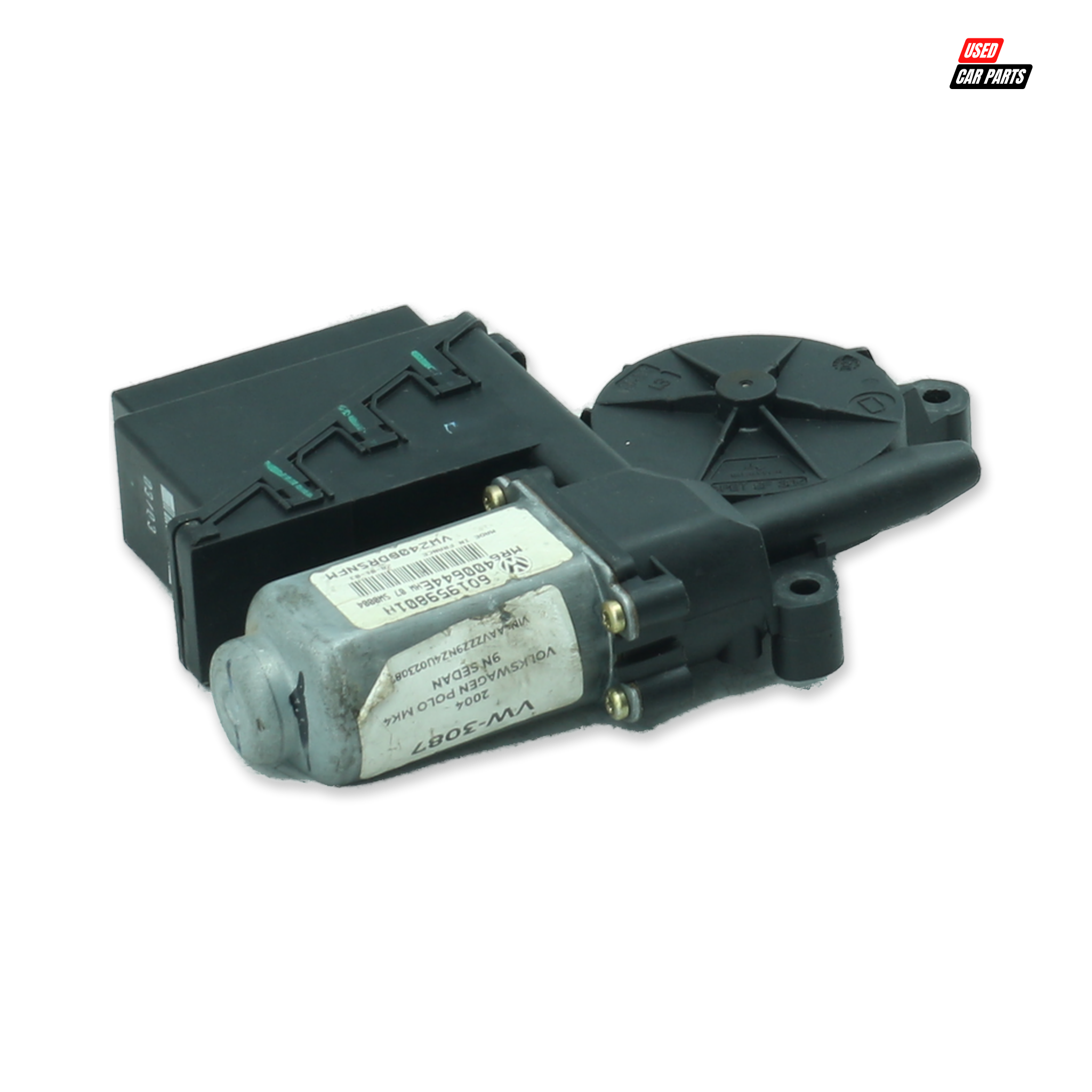 Used Drivers Side Front Window Motor (Part Number 601959801H) for 2009 Volkswagen Polo Mk4 Sedan