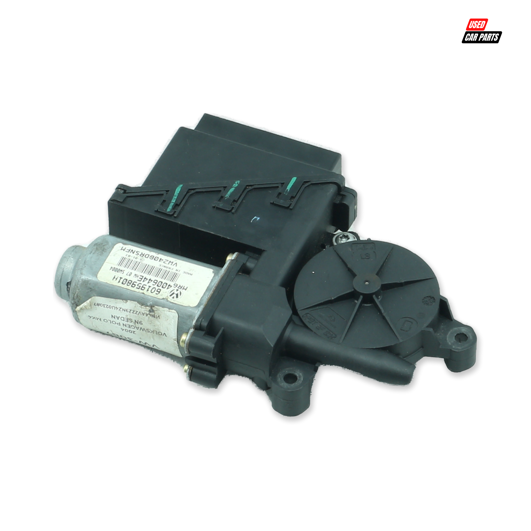 Used Drivers Side Front Window Motor (Part Number 601959801H) for 2009 Volkswagen Polo Mk4 Sedan