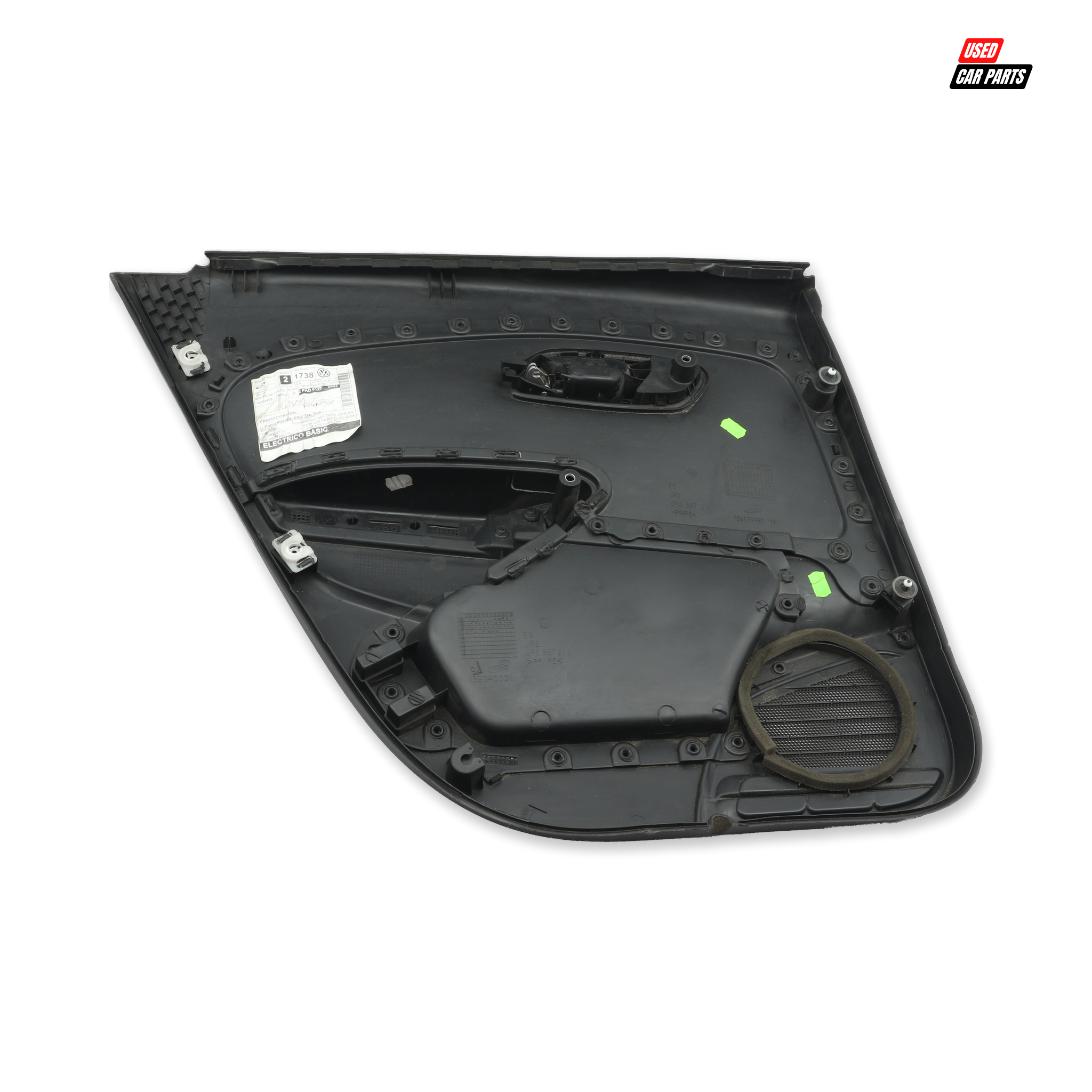Used Drivers Side Rear Door Panel (Part Number 6R6867212) for 2009 VOLKSWAGEN Polo Mk5 Hatchback TDI