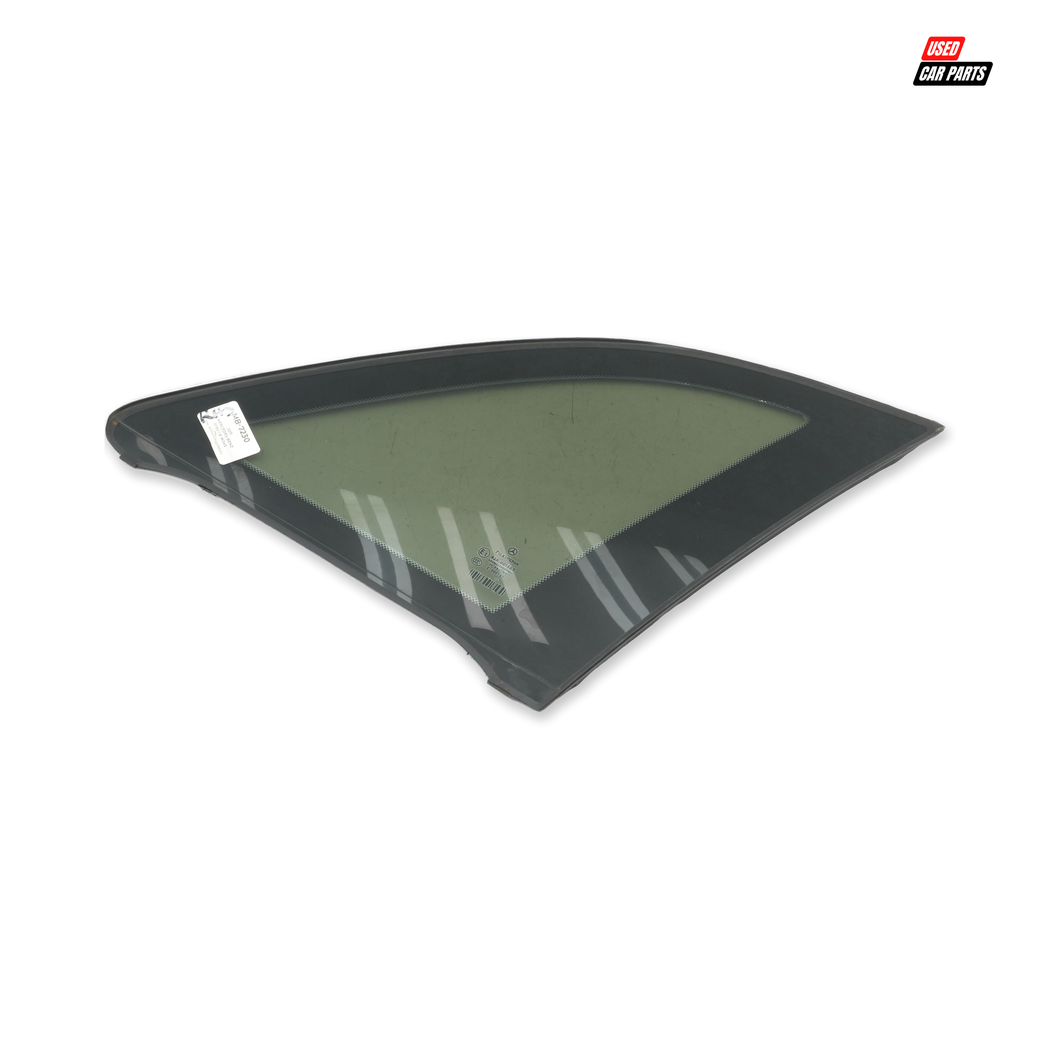 Used Drivers Side Rear Quarter Window (Part Number 43R001583) for 2011 MERCEDES-BENZ B180