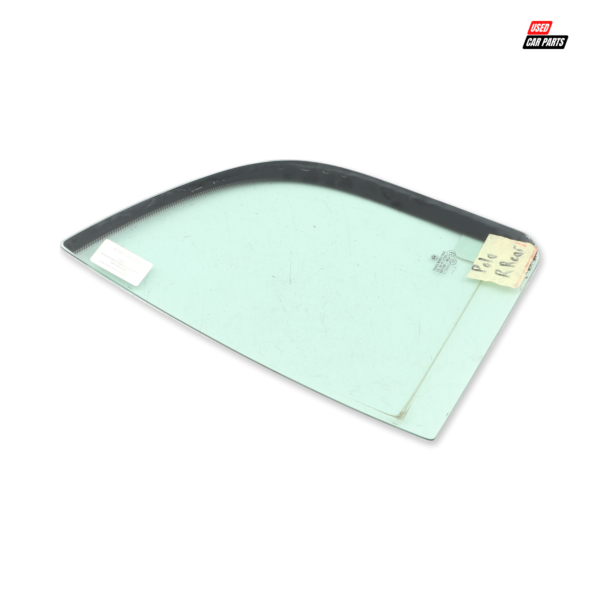 Genuine Used Drivers Side Rear Quarter Window for 2009 Volkswagen Polo Mk4 Sedan