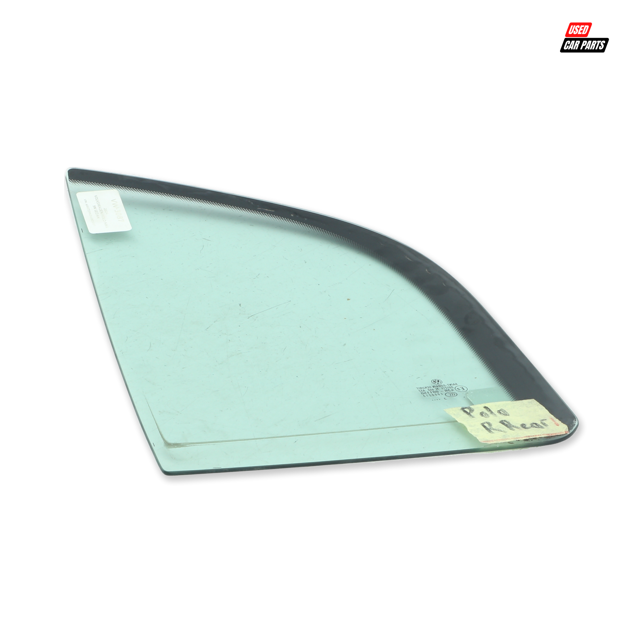 Genuine Used Drivers Side Rear Quarter Window for 2009 Volkswagen Polo Mk4 Sedan