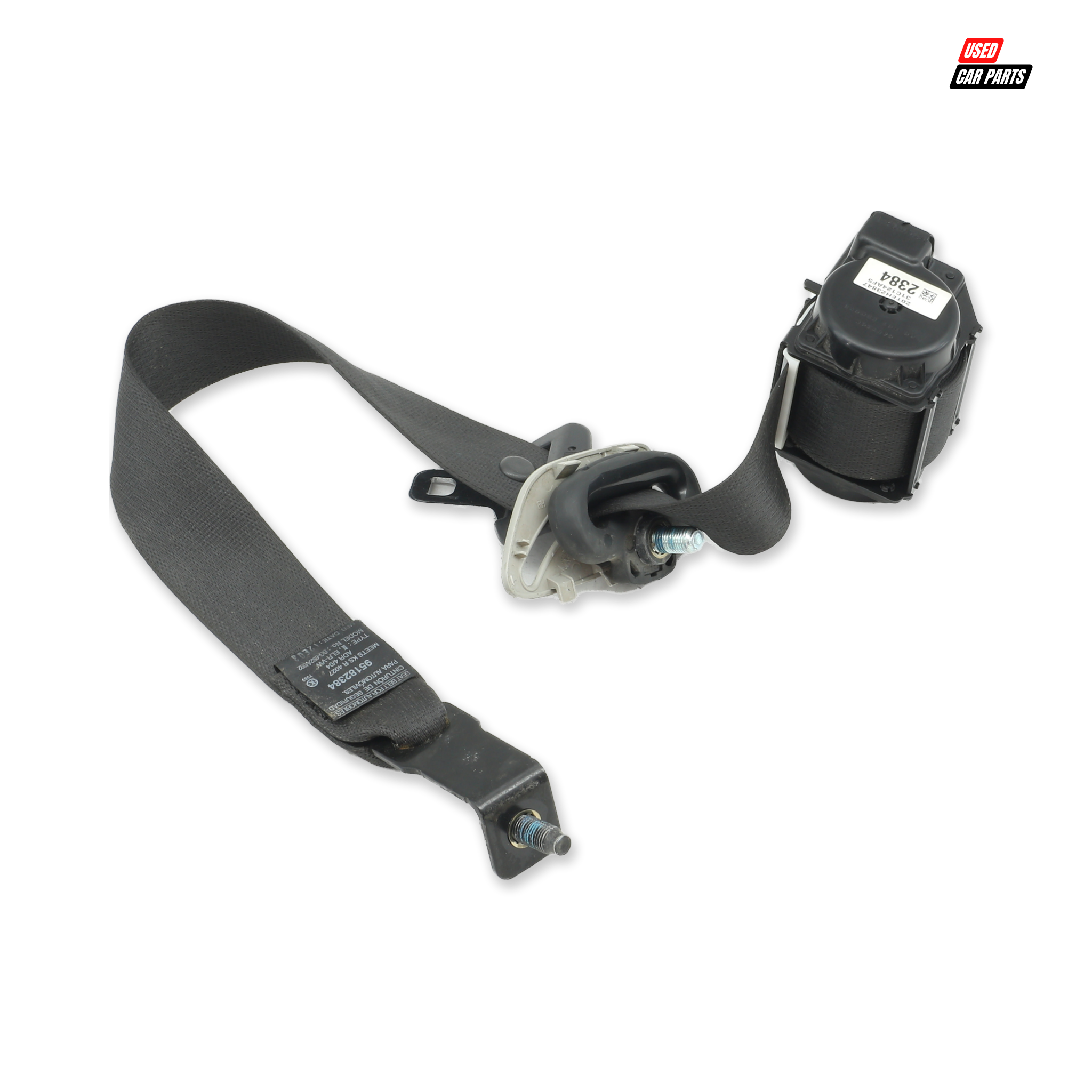 Used Drivers Side Rear Seat Belt for 2012 CHEVROLET CAPTIVA 2.4 LT White