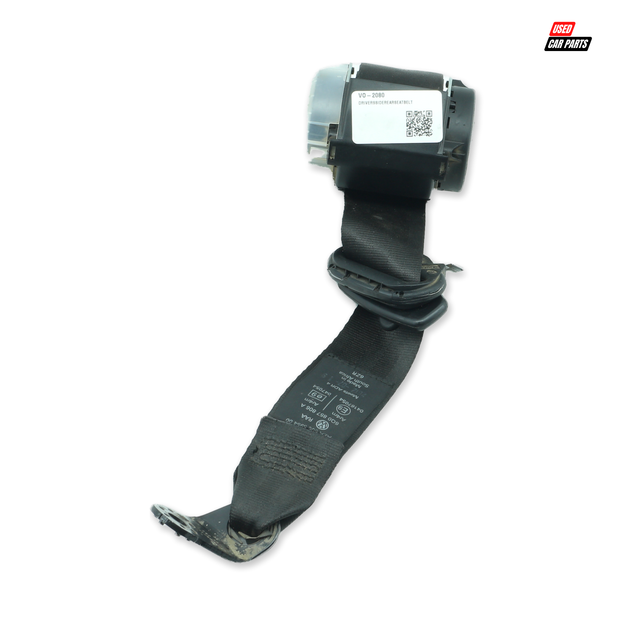 Used Drivers Side Rear Seat Belt for 2012 VOLKSWAGEN POLO VIVO 1.4 TRENDLINE