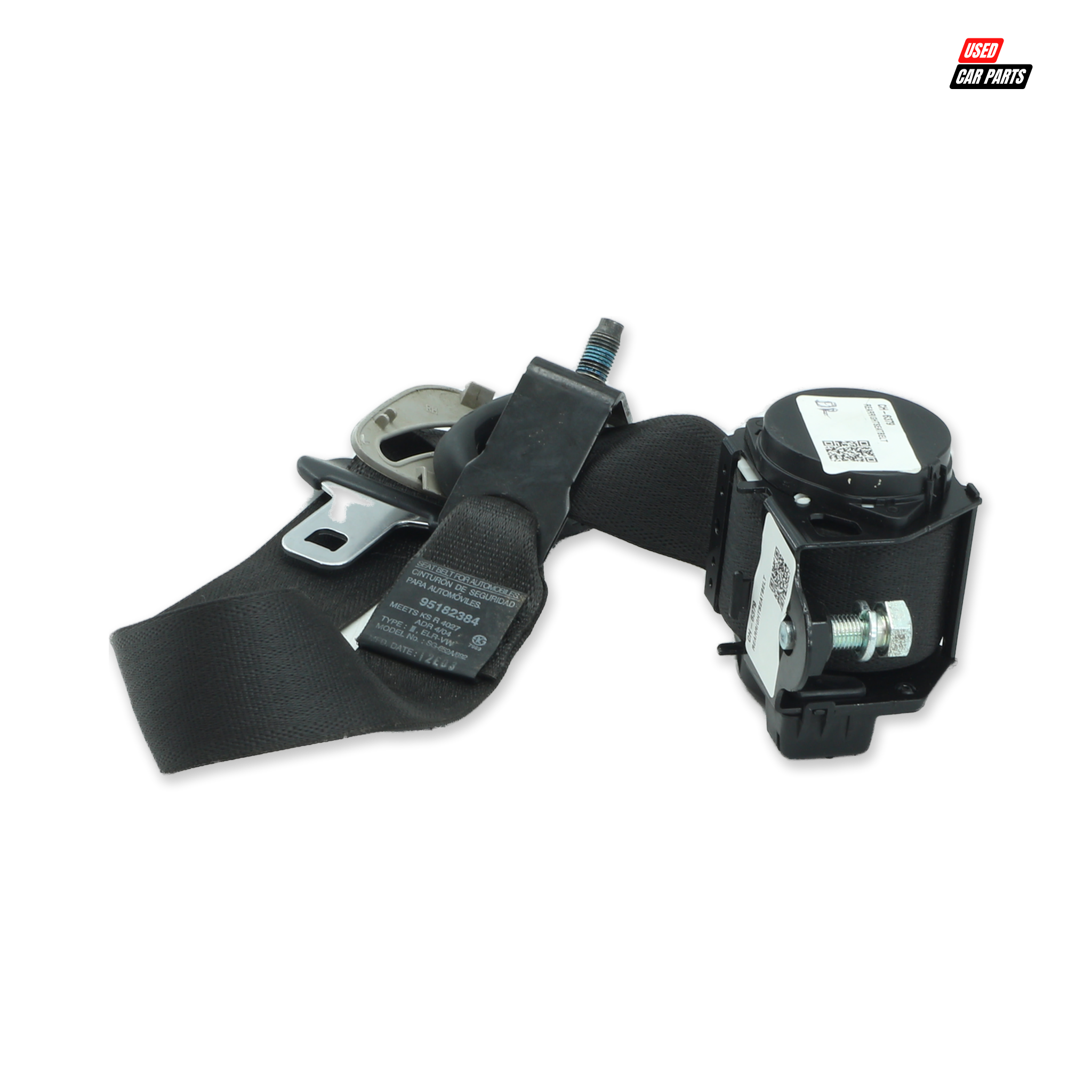 Used Drivers Side Rear Seat Belt for 2012 CHEVROLET CAPTIVA 2.4 LT White