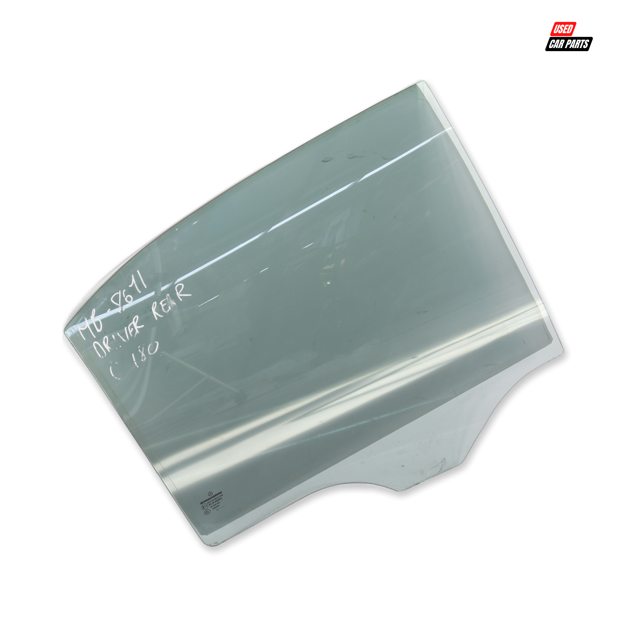 Used Mercedes-Benz C180 2012 Drivers Side Rear Window (Part Number 43R-0083)