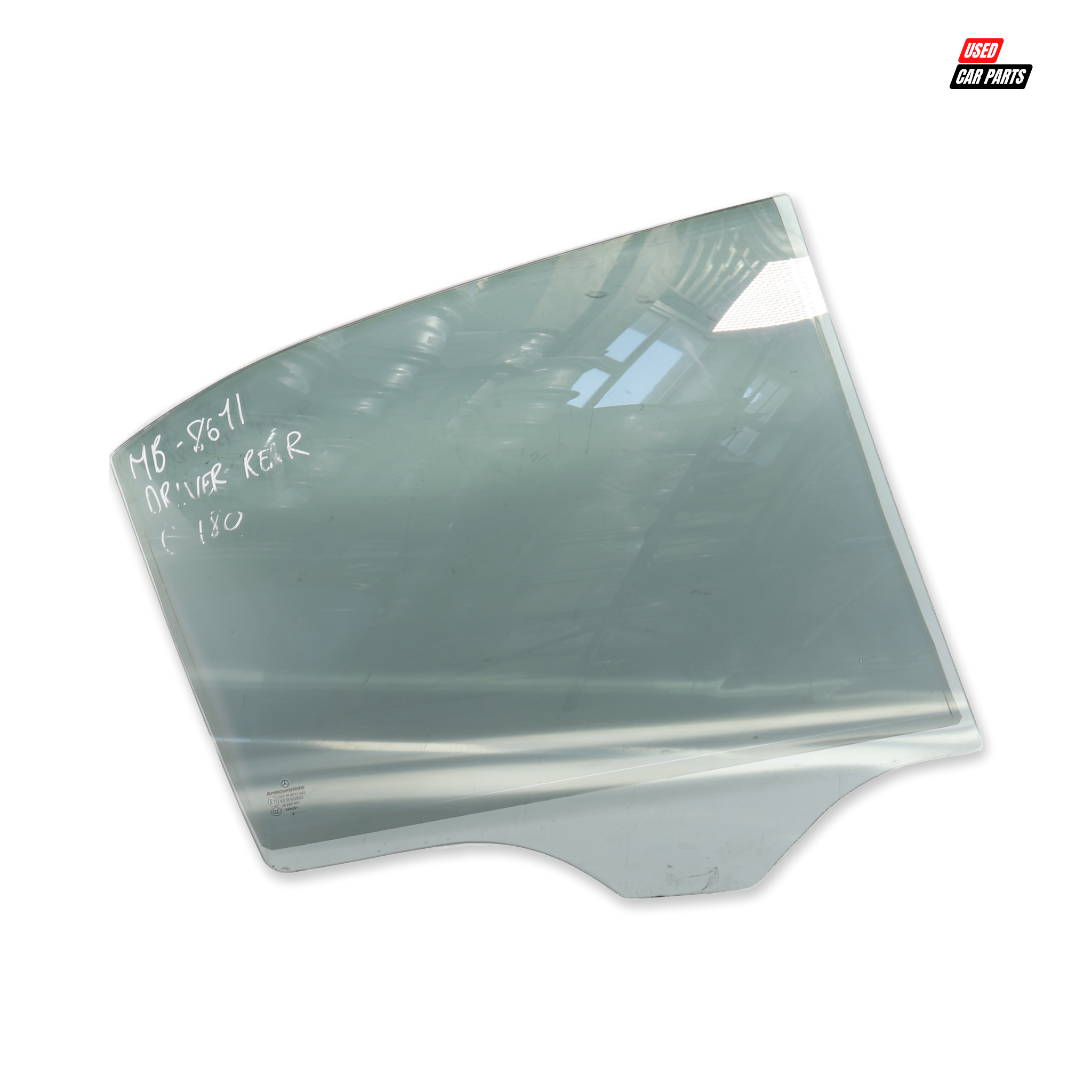 Used Mercedes-Benz C180 2012 Drivers Side Rear Window (Part Number 43R-0083)