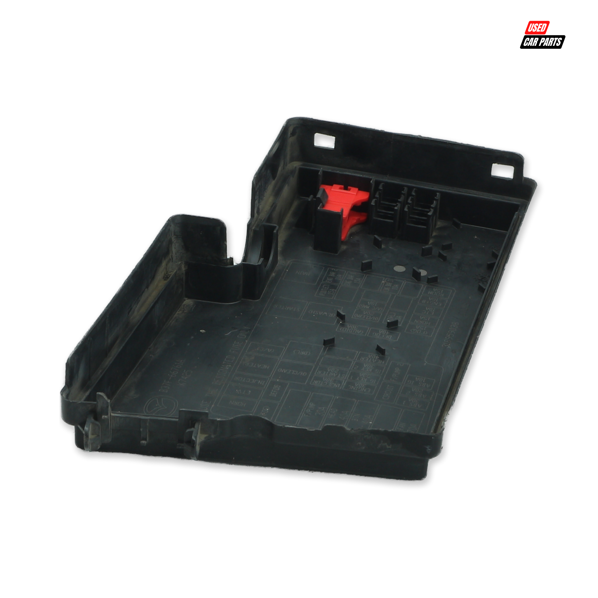 Used OEM B37F66761A Engine Bay Fuse Box Cover for 2008 MAZDA MAZDA3 2.3 MPS Silver