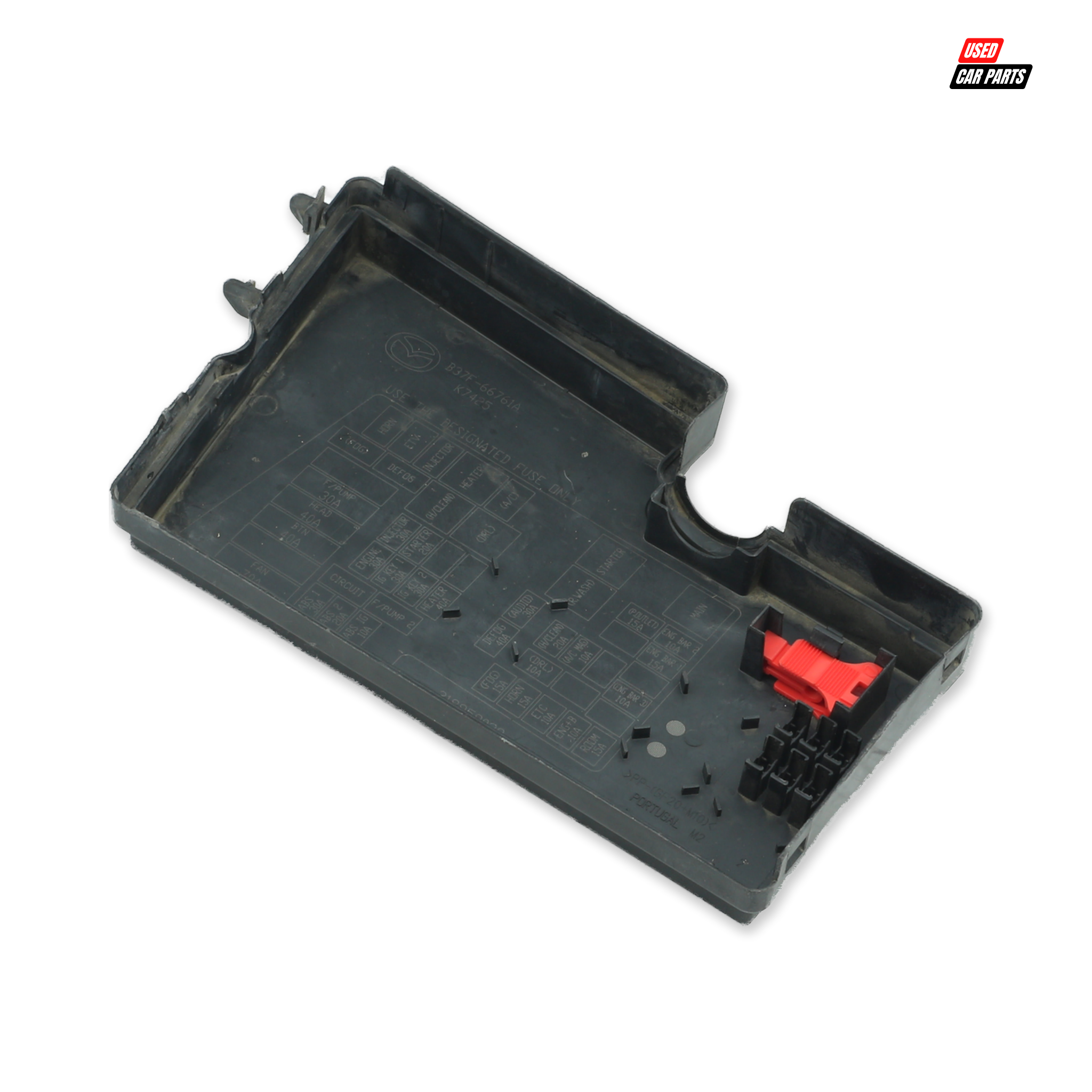 Used OEM B37F66761A Engine Bay Fuse Box Cover for 2008 MAZDA MAZDA3 2.3 MPS Silver
