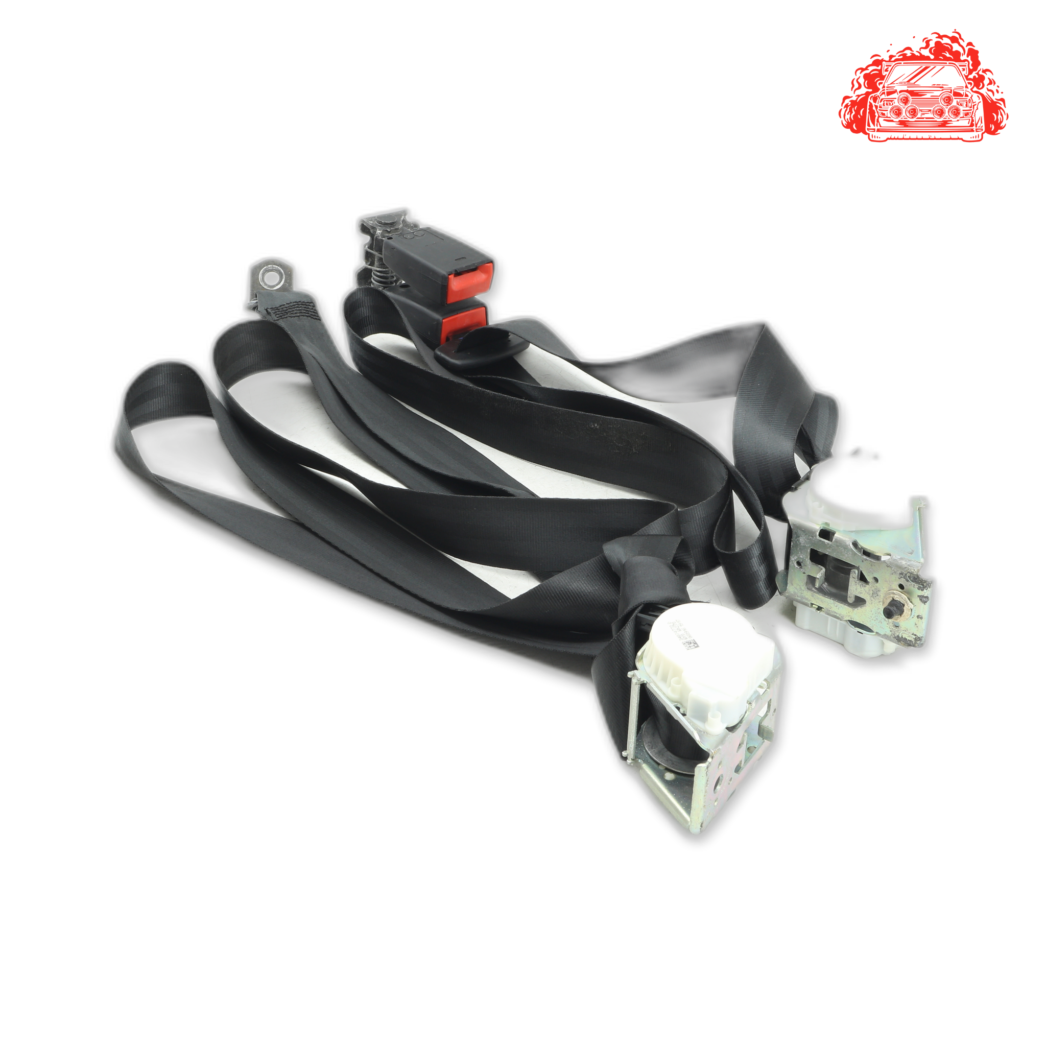 Used Ford Focus 1.0 EcoBoost Ambiente Rear Non Pretensioner Seat Belt Set - OEM BM5113A601