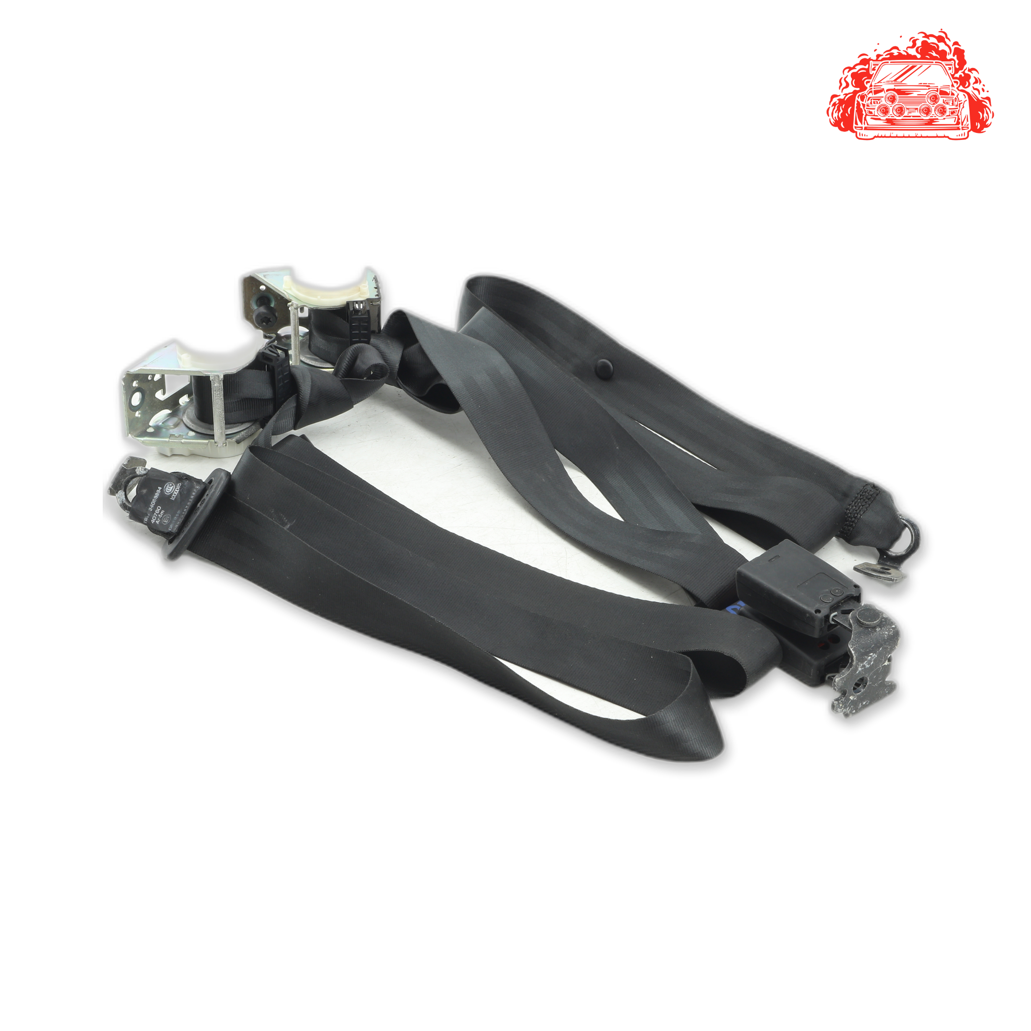 Used Ford Focus 1.0 EcoBoost Ambiente Rear Non Pretensioner Seat Belt Set - OEM BM5113A601