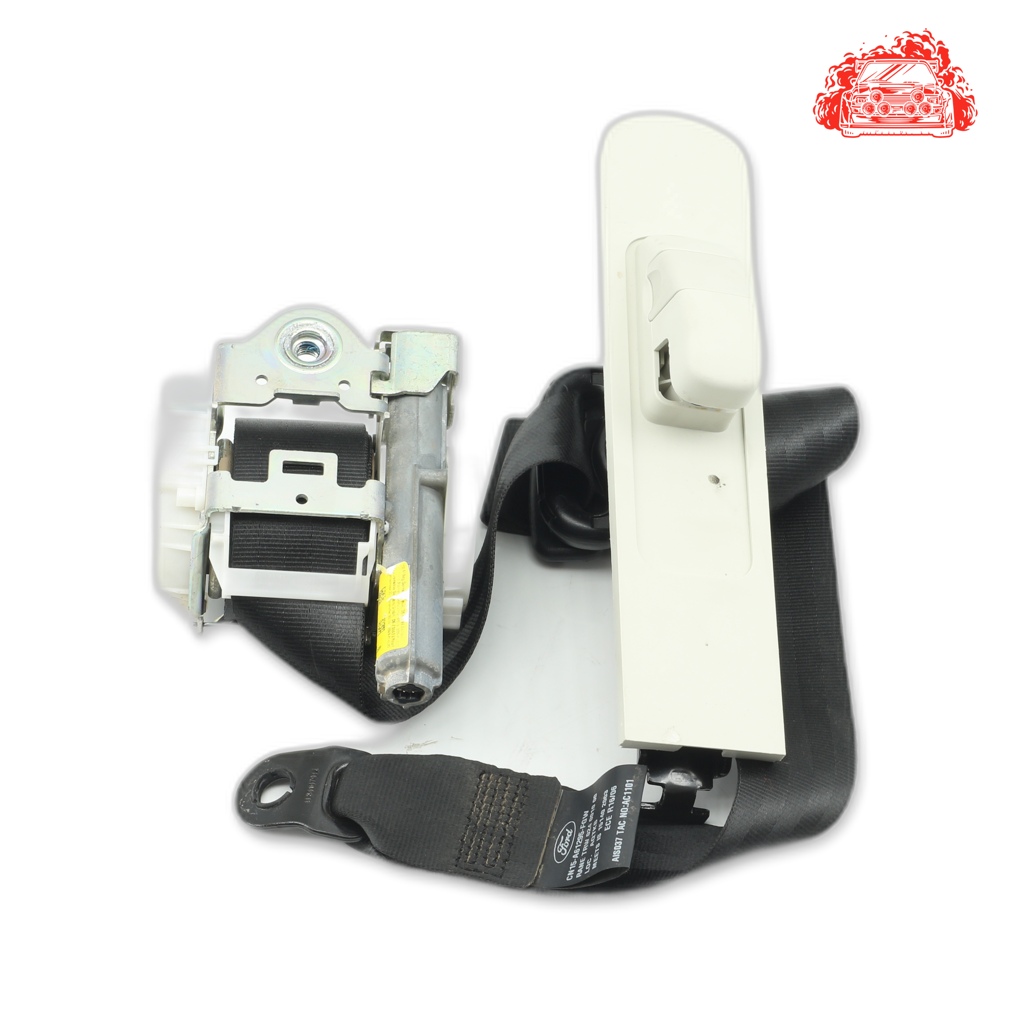 Used Ford EcoSport Passenger Side Front Pretensioner Seat Belt - OEM Part 34019804