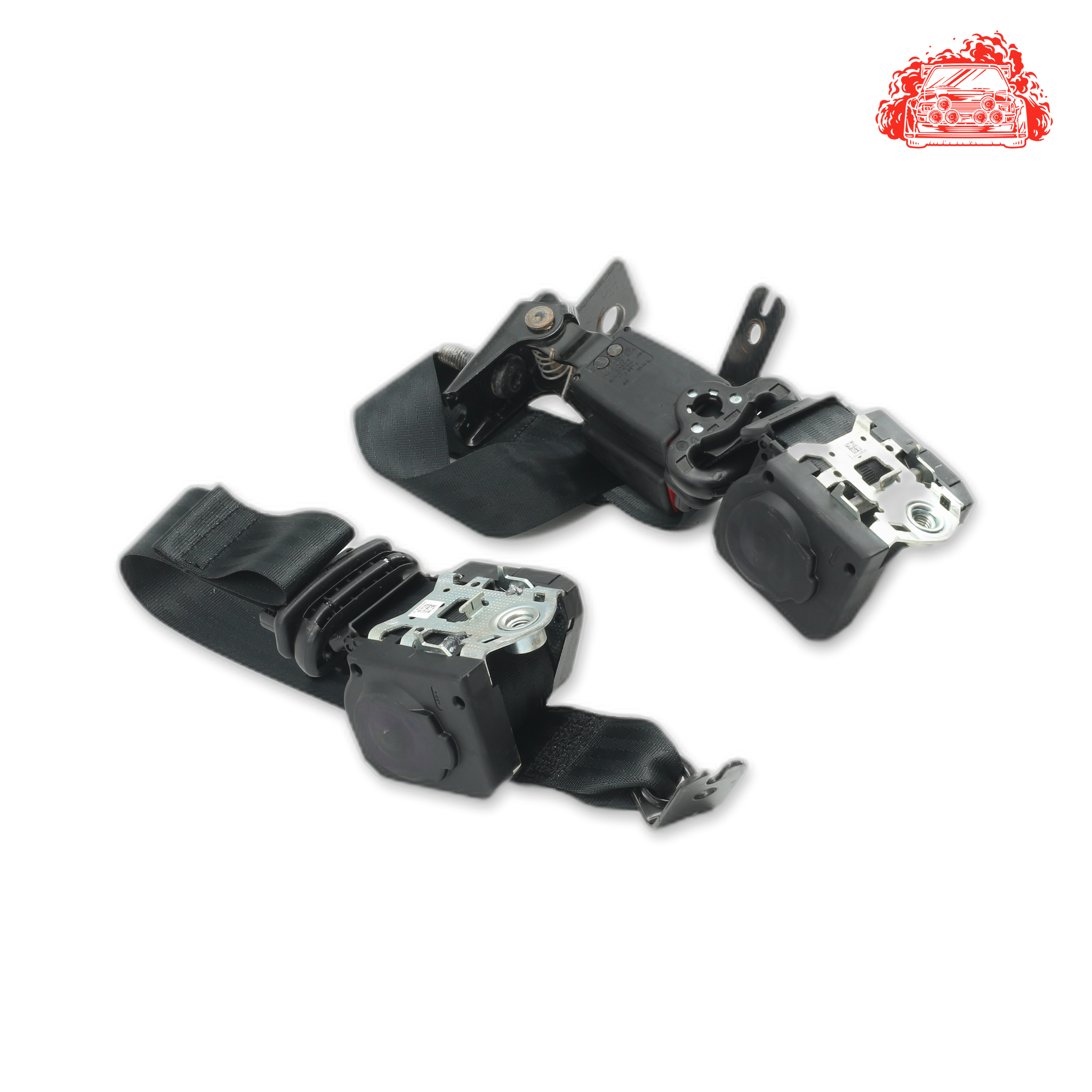Used Ford EcoSport Rear Non Pretensioner Seat Belt Set - OEM Part 143594D,243594D