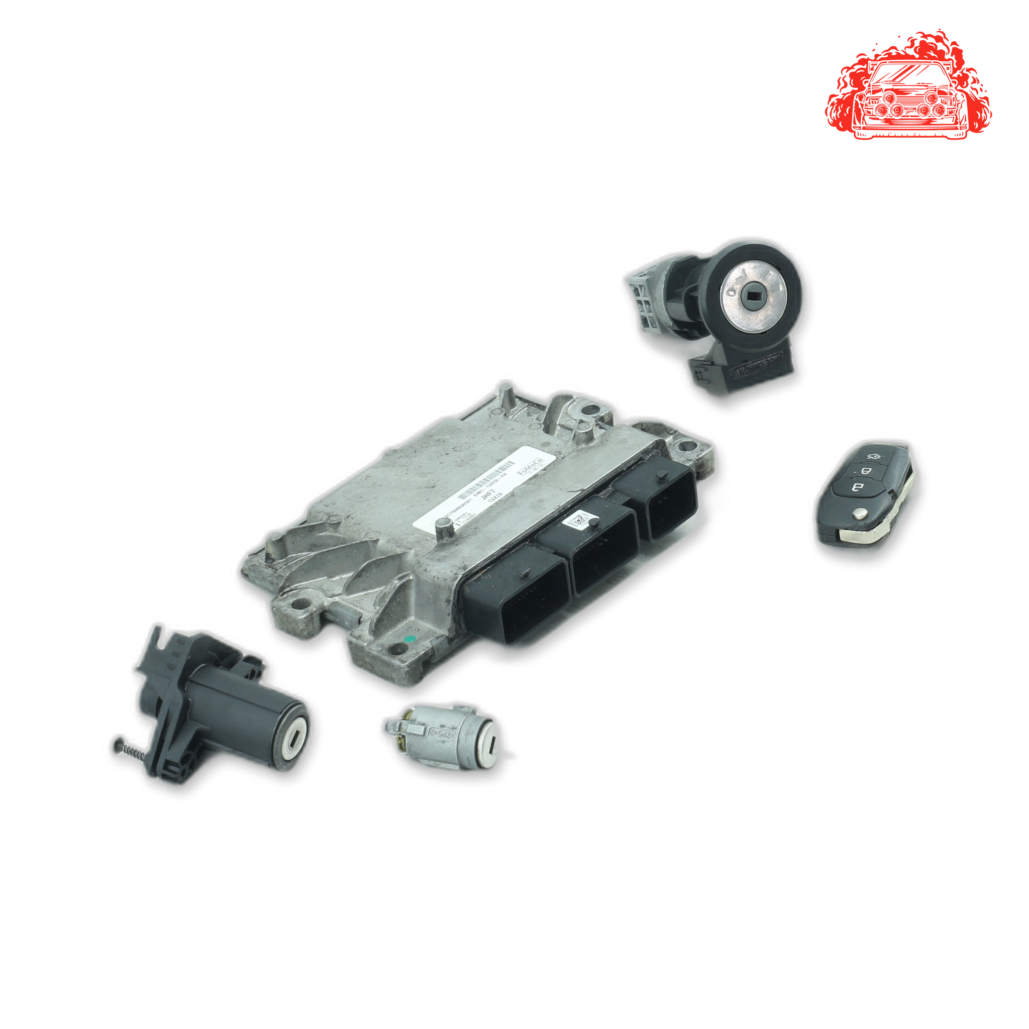 Used Ford FIGO 1.5 TREND ECU + Ignition + Keys + Barrels - E4B512A650