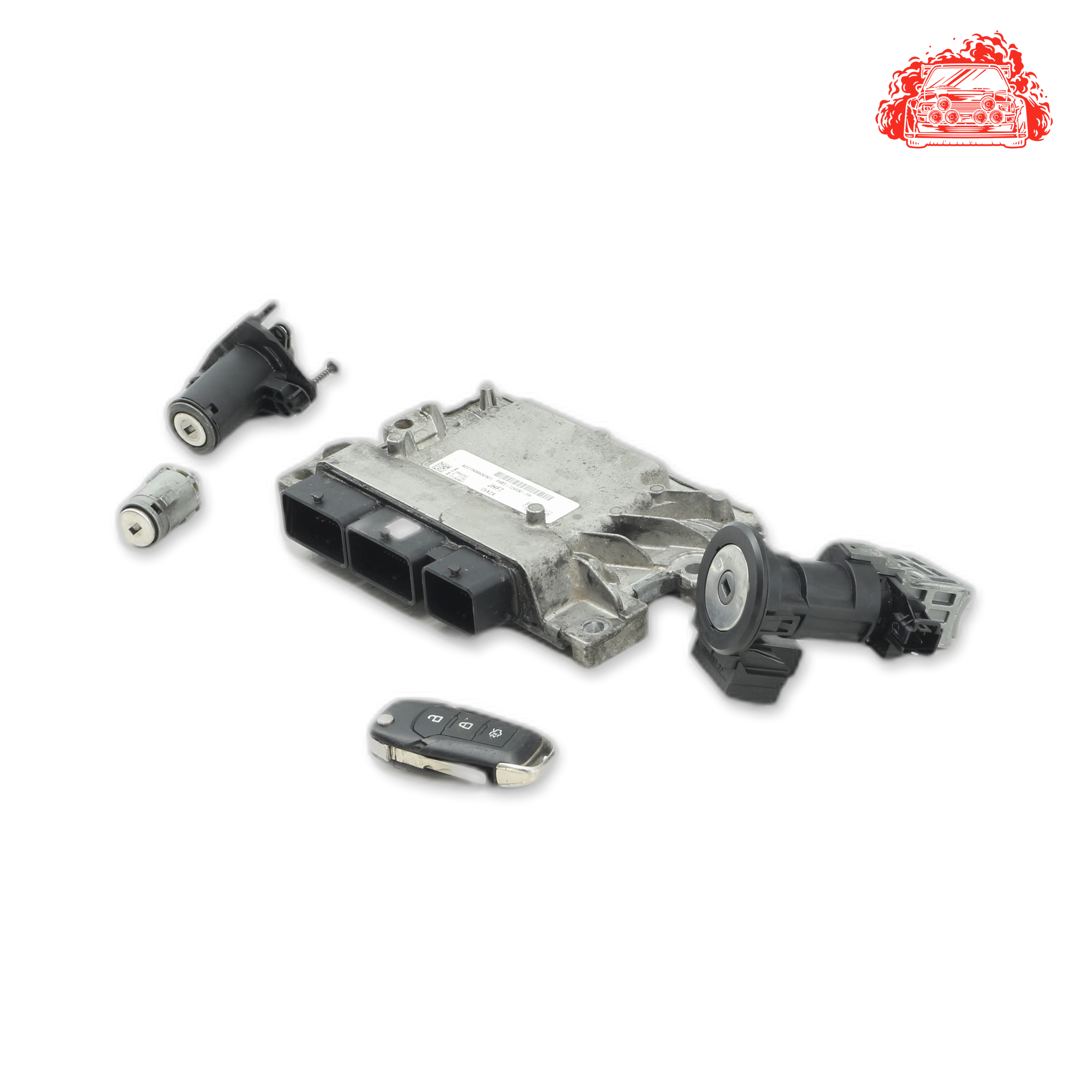 Used Ford FIGO 1.5 TREND ECU + Ignition + Keys + Barrels - E4B512A650
