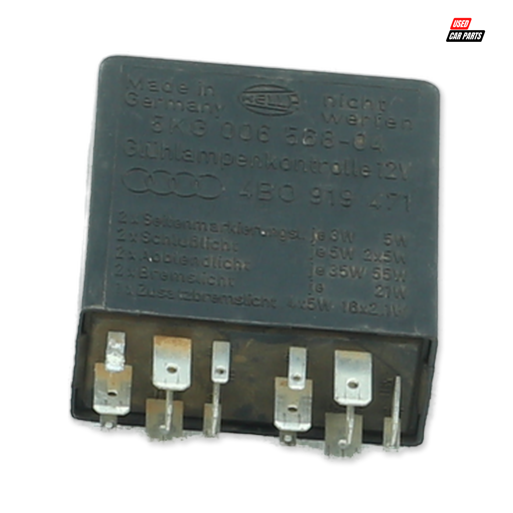 Used Headlight Control Relay (Part Number 4B0919471) for 2000 VOLKSWAGEN PASSAT