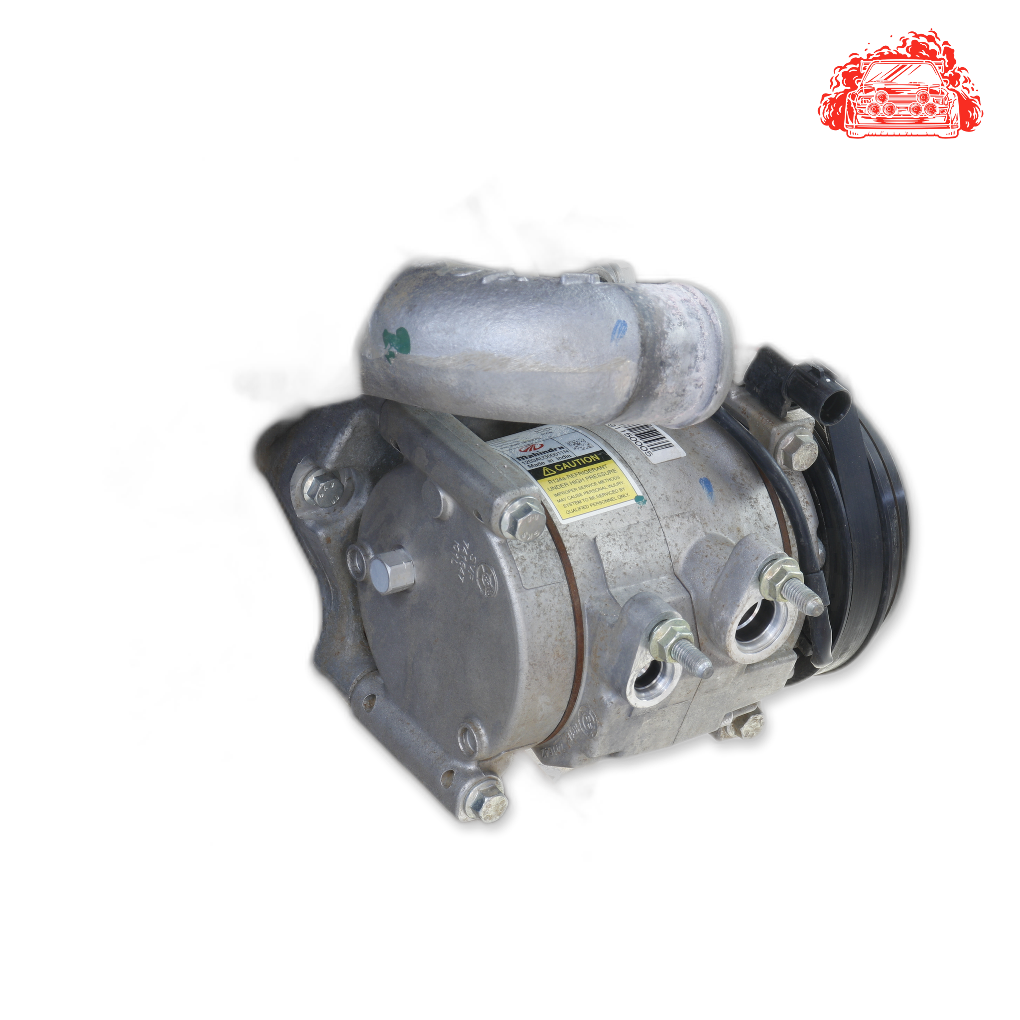 Used MAHINDRA Tuv300 T8 Aircon Pump Compressor - OEM Part 1203au300011n
